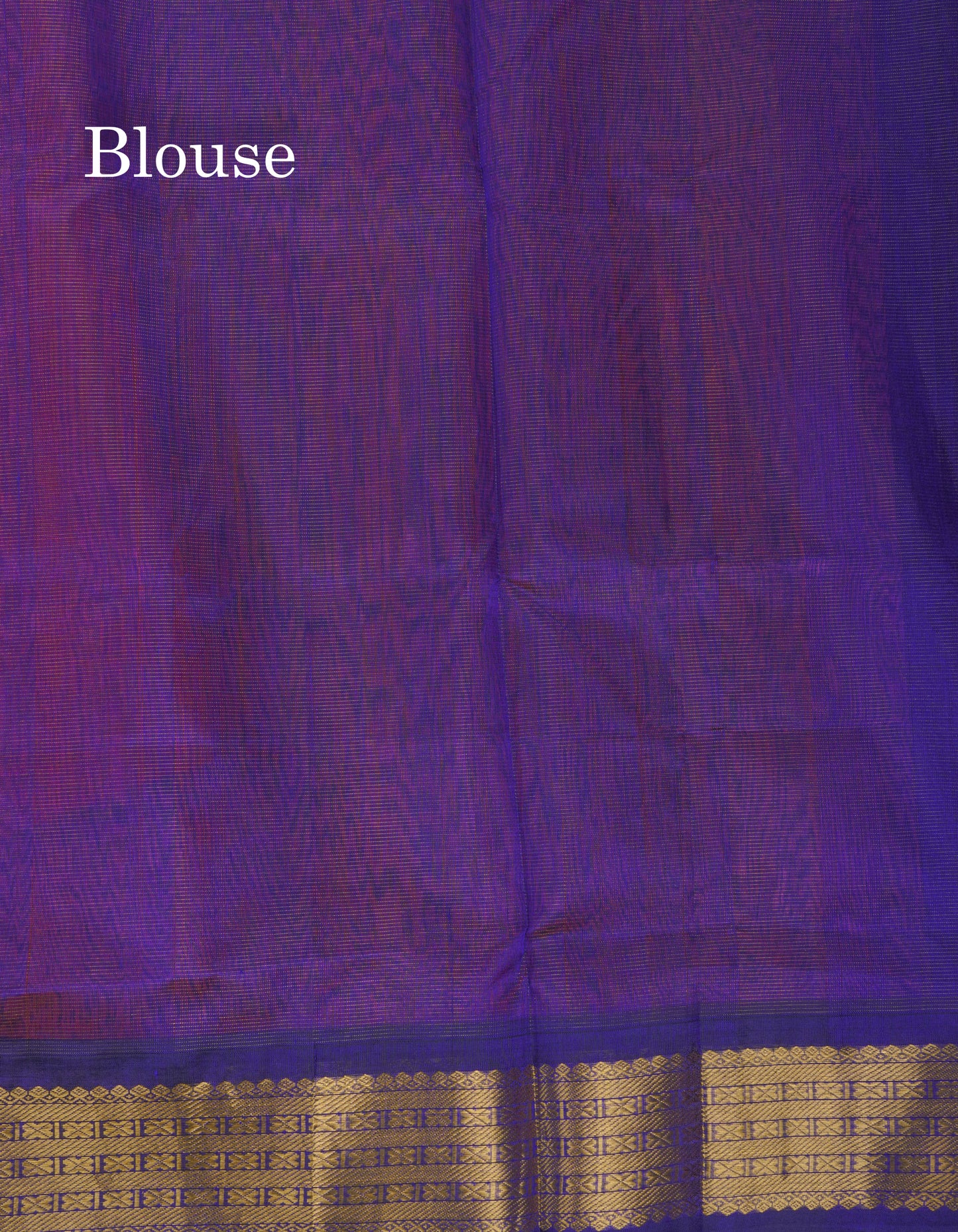Pink Vaira Oosi Silk Cotton Saree With Contrast Violet Traditional Border