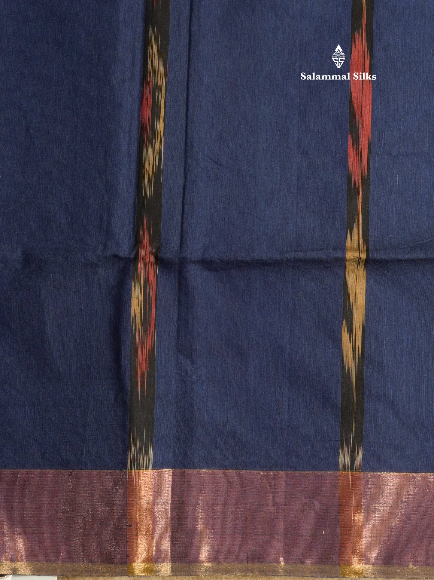 Blue Colour Pochampalli SICO Cotton Saree With Tissue Border