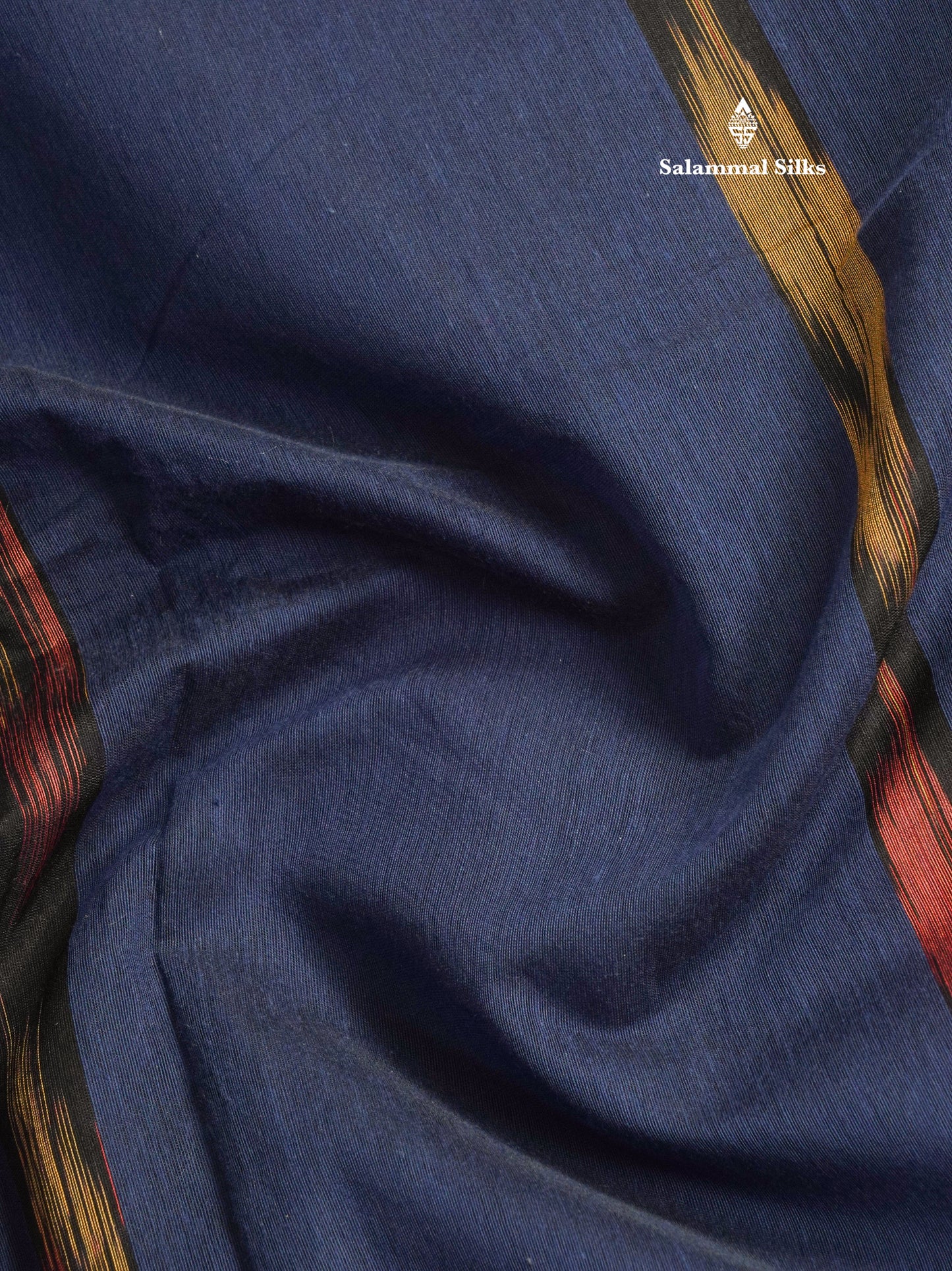 Blue Colour Pochampalli SICO Cotton Saree With Tissue Border