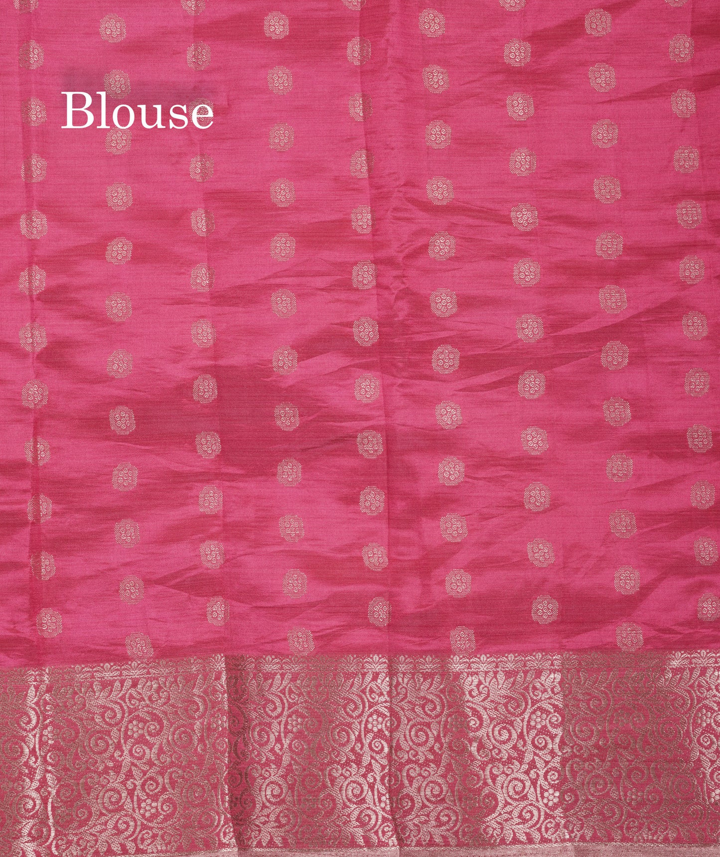 Beautiful Pinkish Peach Semi Raw Silk Saree With Fancy Border