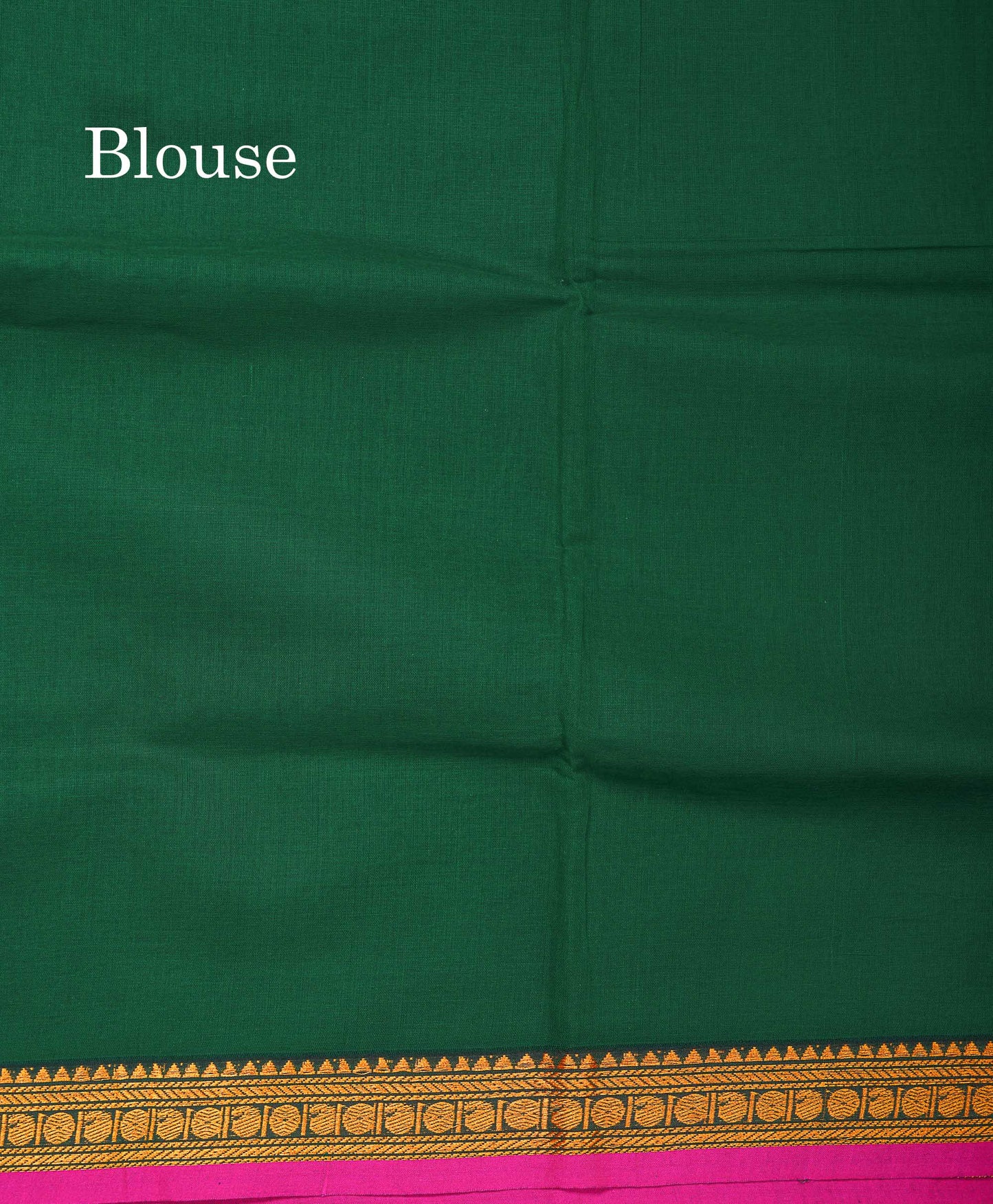 Beautiful Redish Maroon Plain Pure Cotton Saree With Contrast Dual Tone Bottle Green Thread Work Traditional Small Border