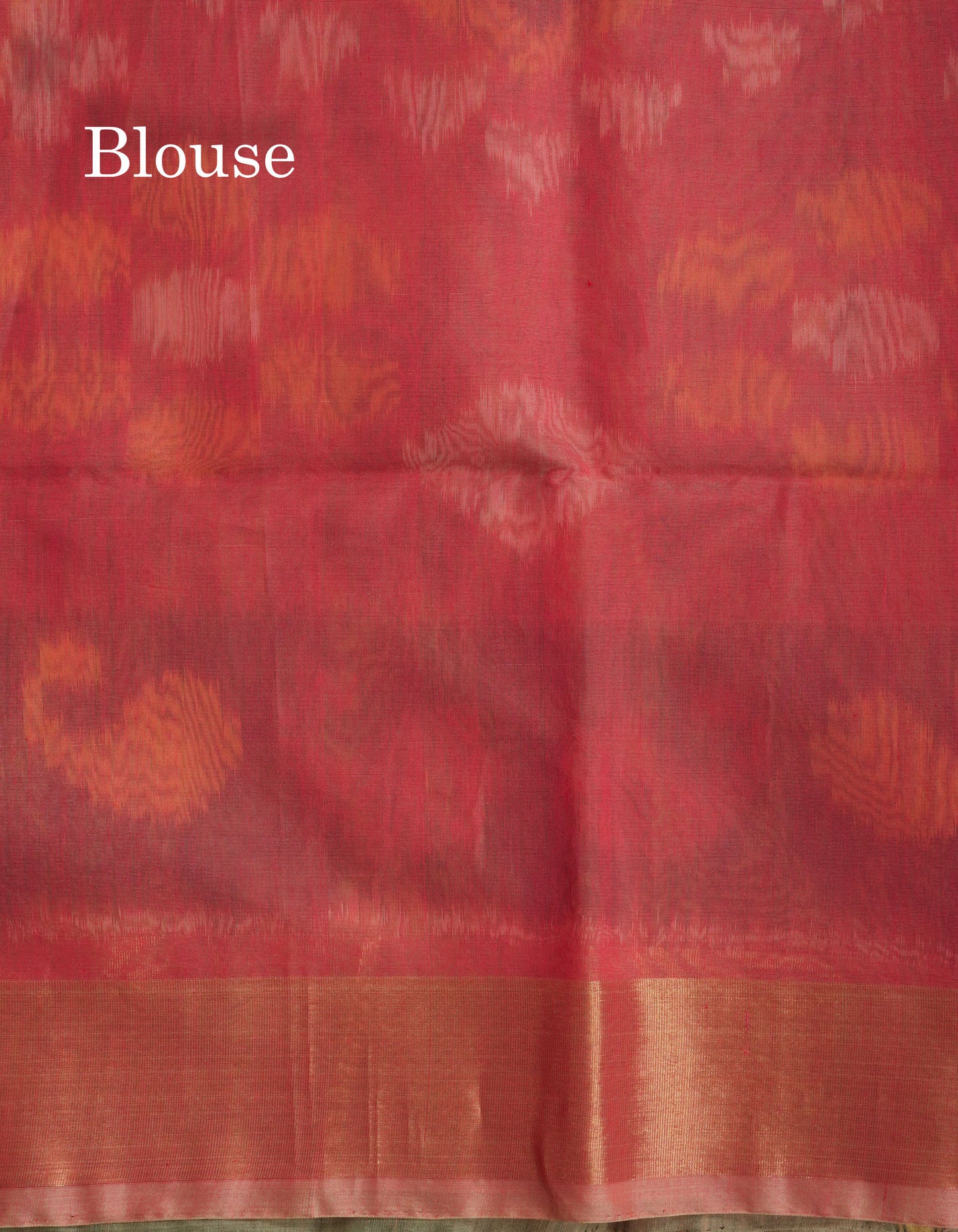 Premium Parrot Green Pochampalli SICO Cotton Saree With Gold Zari Border