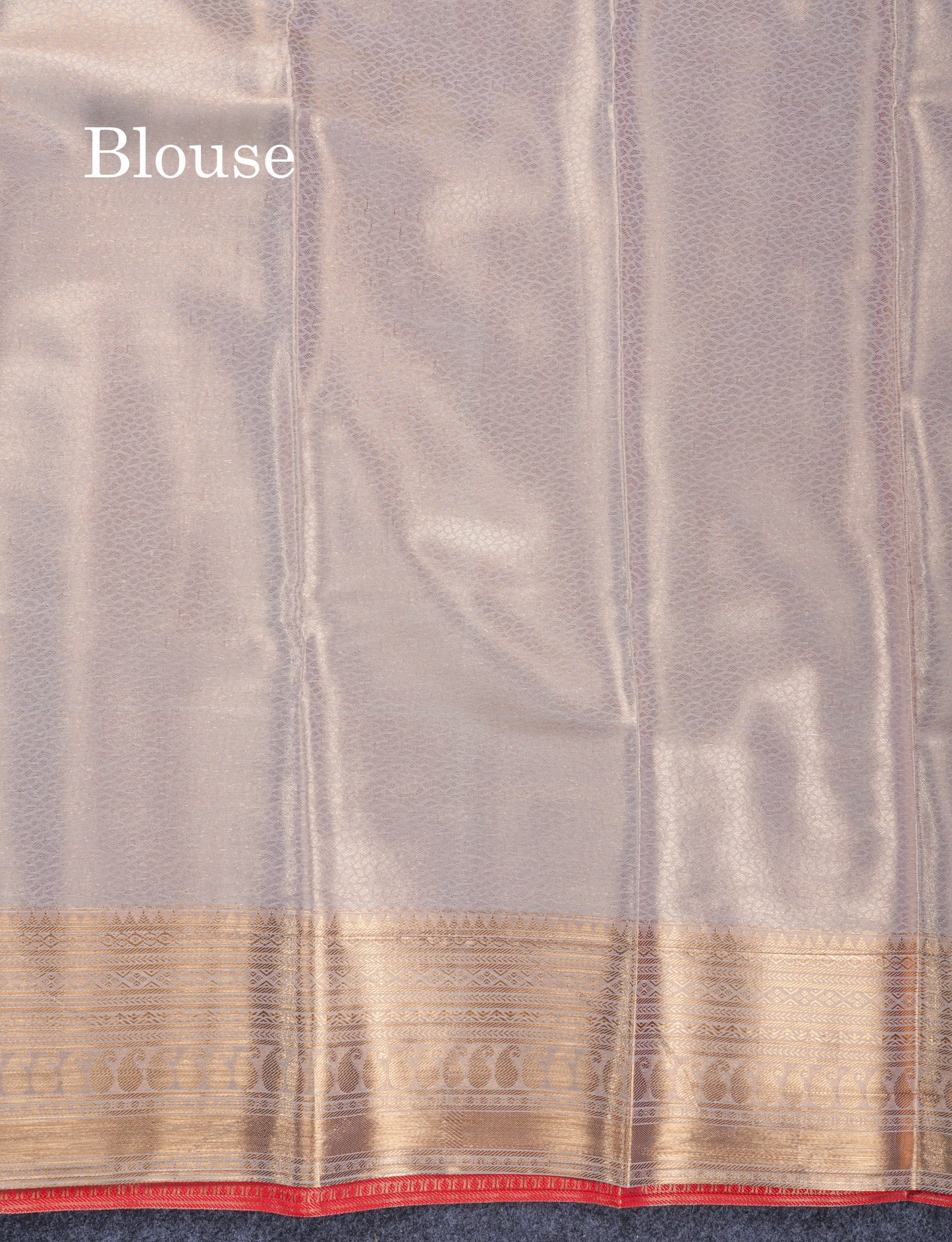 Orange Tissue Bridal Semi Silk Saree With Traditional Border