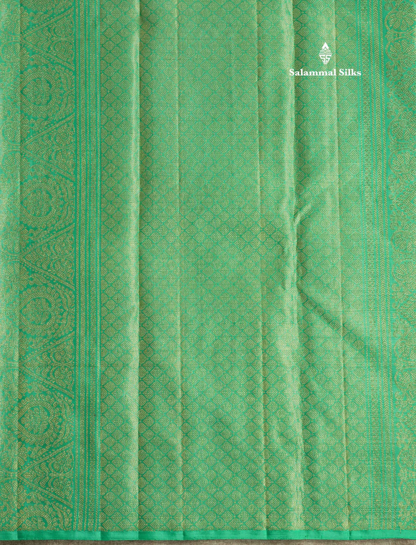 Beautiful Pink Fancy Vairaoosi Pure Kanjivaram Silk Saree with Contrast Rexona Green Blouse