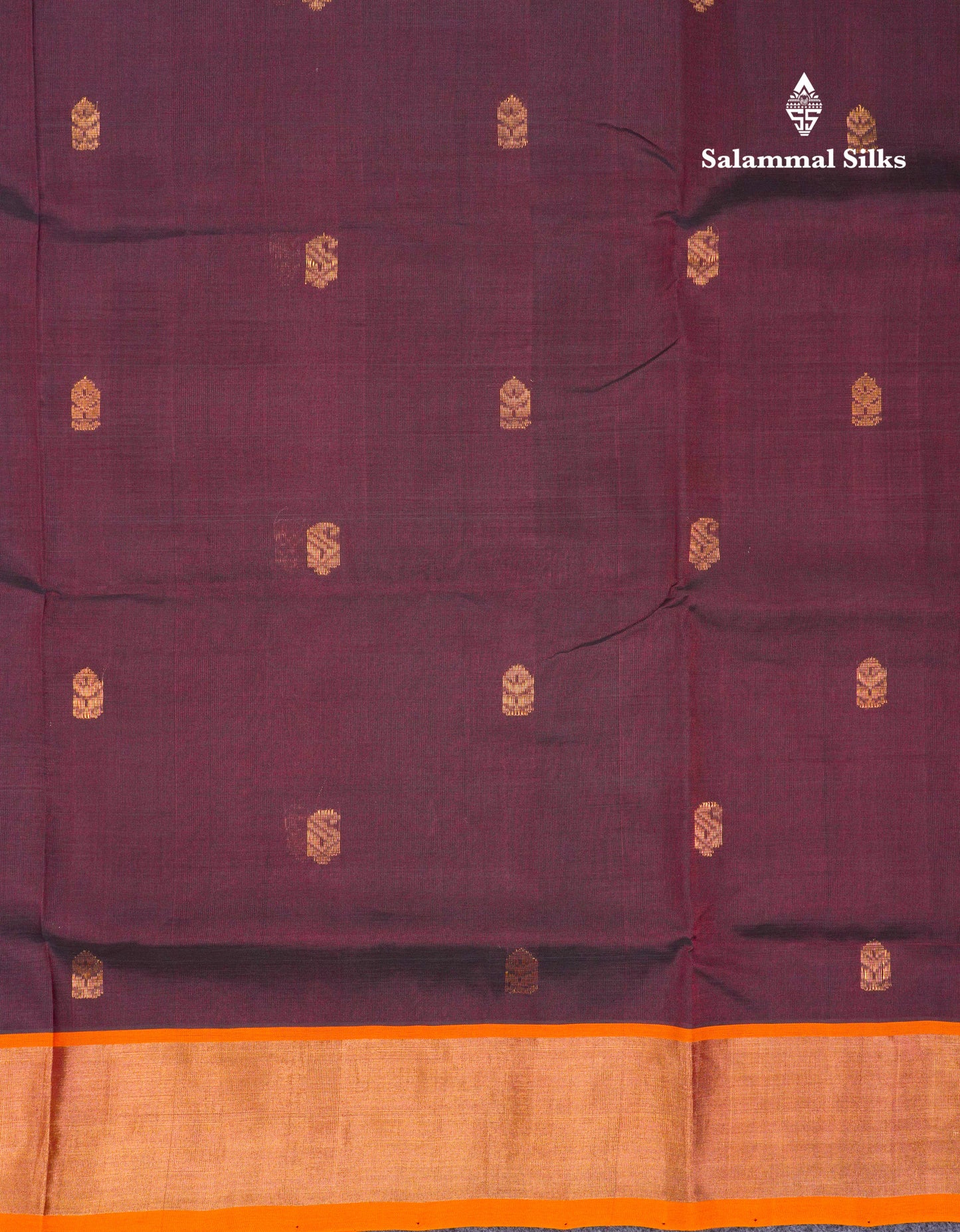 Ramar Blue Pure Silk Cotton Saree With Contrast Pink Blouse