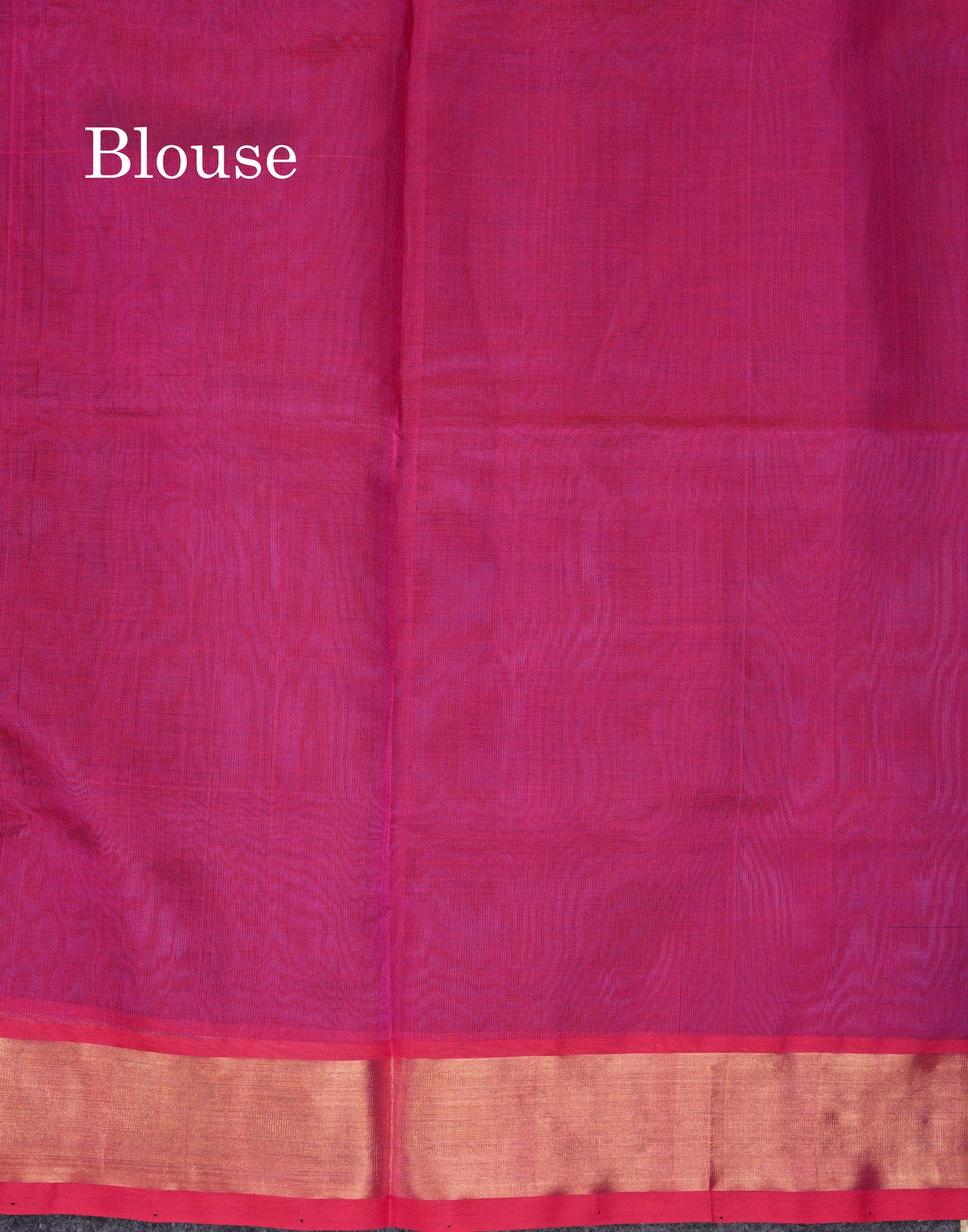 Ramar Blue Pure Silk Cotton Saree With Contrast Pink Blouse