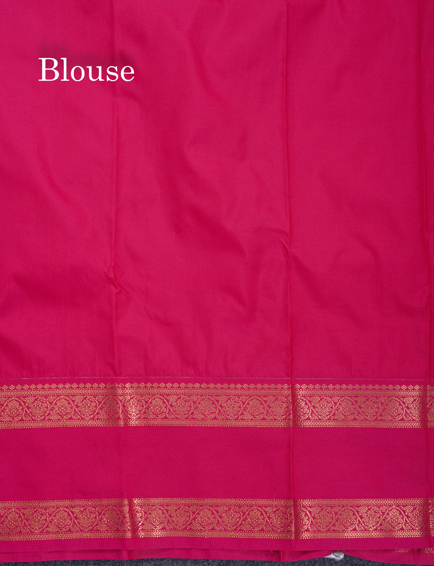 Light Chocolate Semi Silk Saree With Contrast Pink Rettapet Border