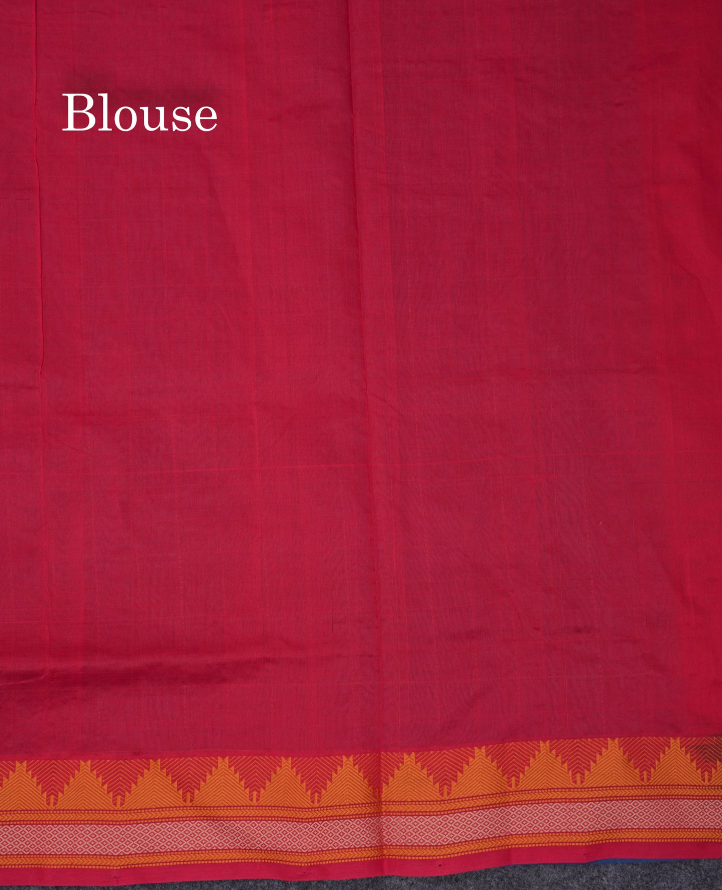 Ramar Blue Semi Silk Cotton Saree With Thread Work Traditional Temple Border