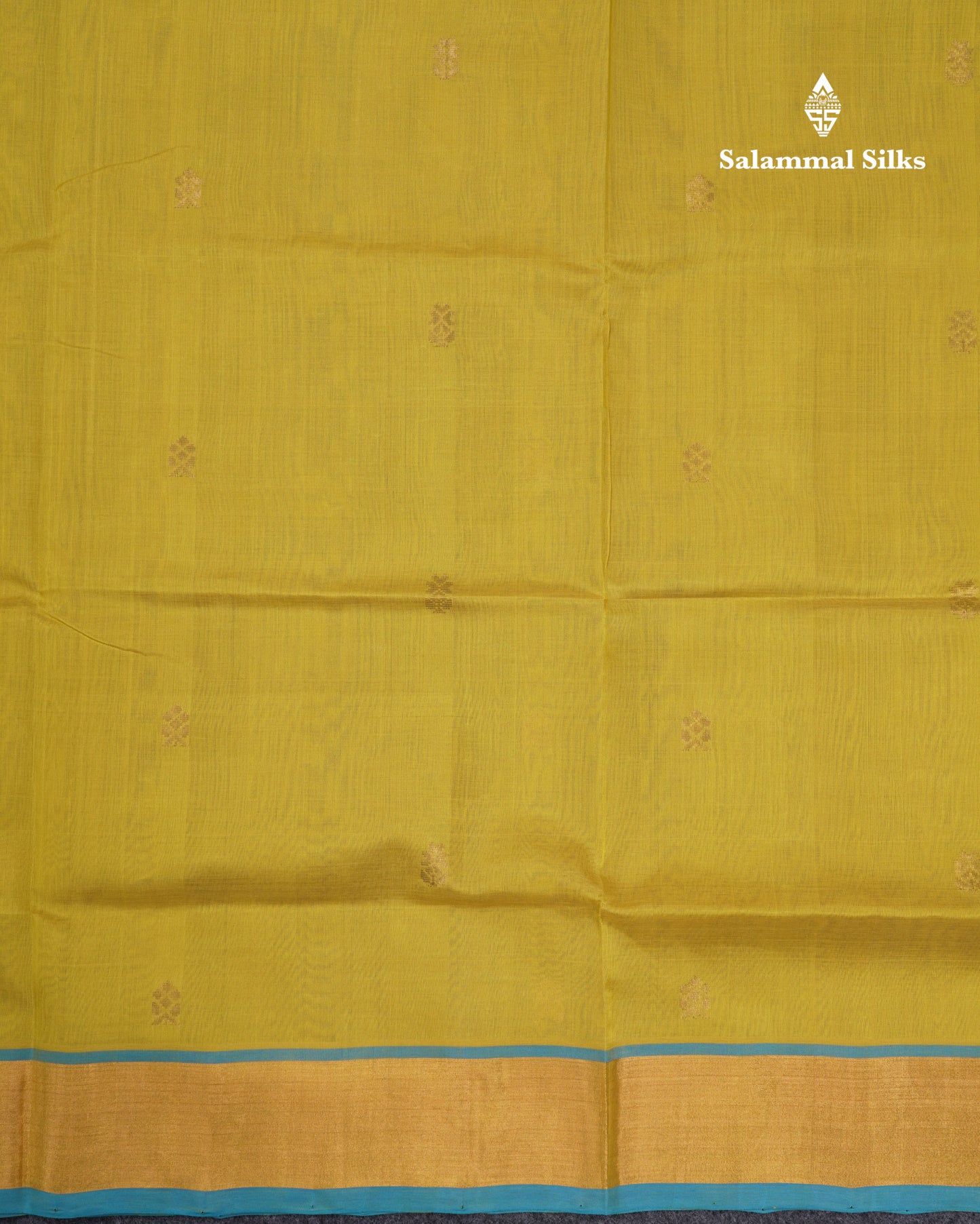 Ramar Blue Pure Silk Cotton Saree With Contrast Pink Blouse