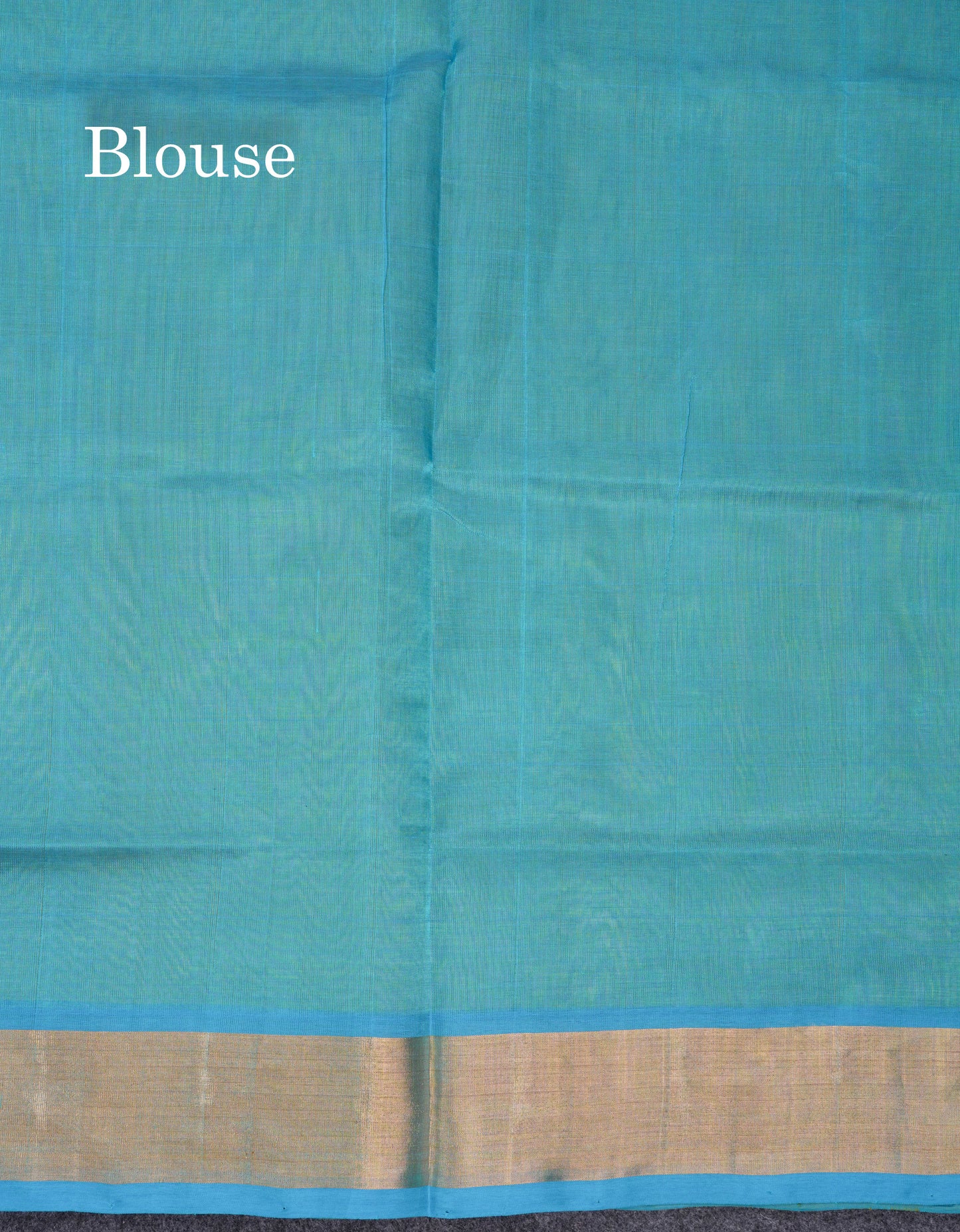 Ramar Blue Pure Silk Cotton Saree With Contrast Pink Blouse