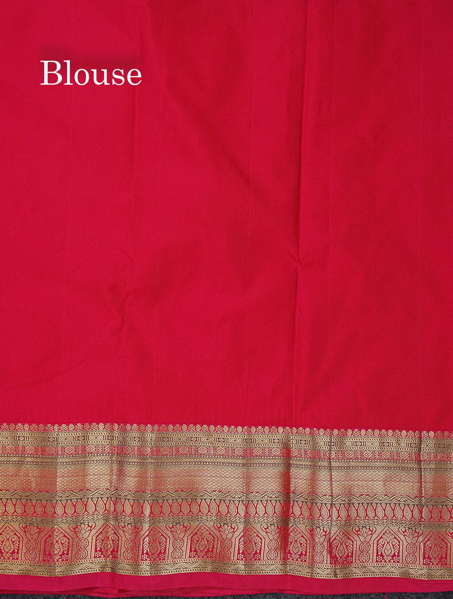 Beautiful Dark Maroon Zari Butta Semi Silk Saree With Contrast Chilli Red Traditional Border