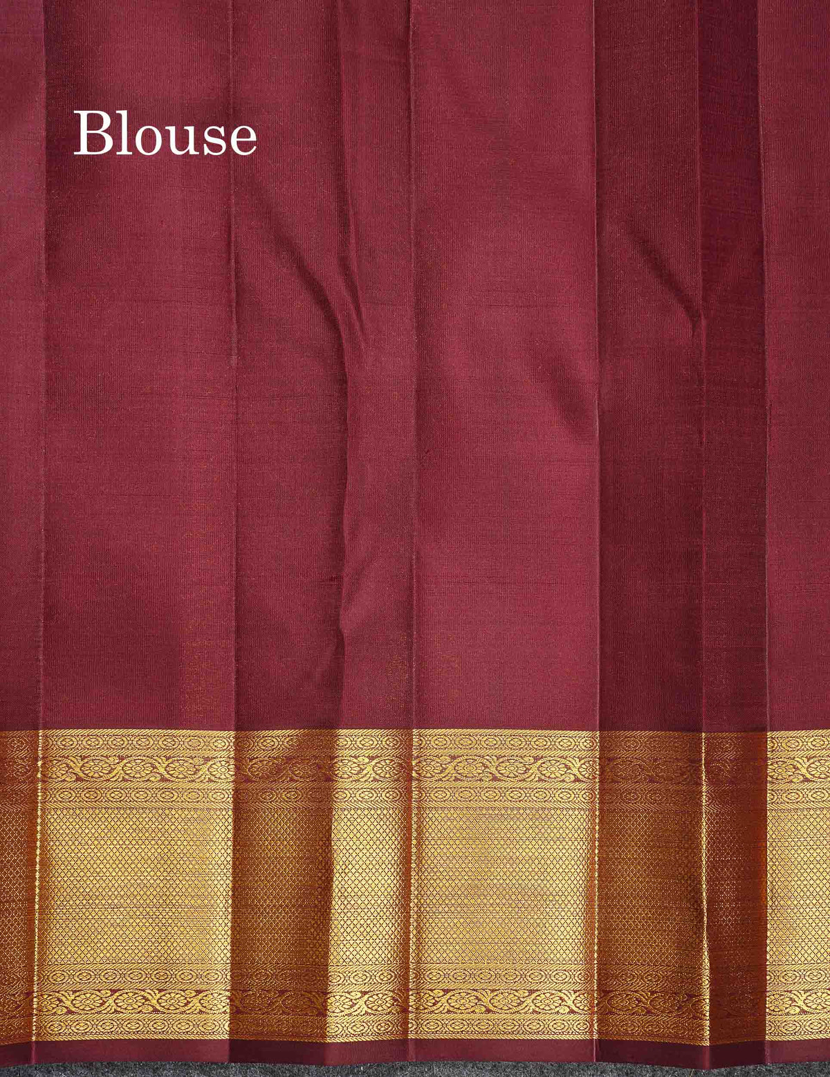 Korvai 2G Zari Kanjivaram Silk Saree - Sapphire Green Colour Body With Contrast Dark Brown Border