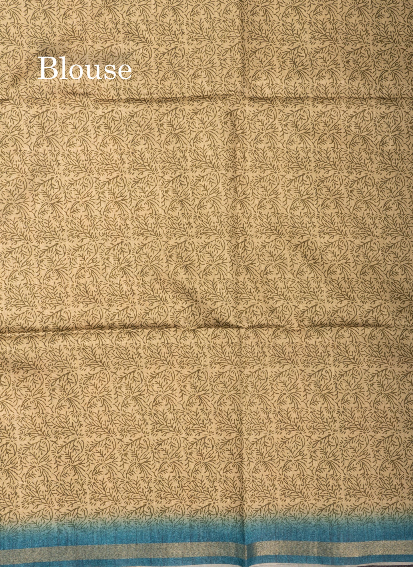 Pista Green Semi Tussar Fancy Saree With Small Ribbon Border