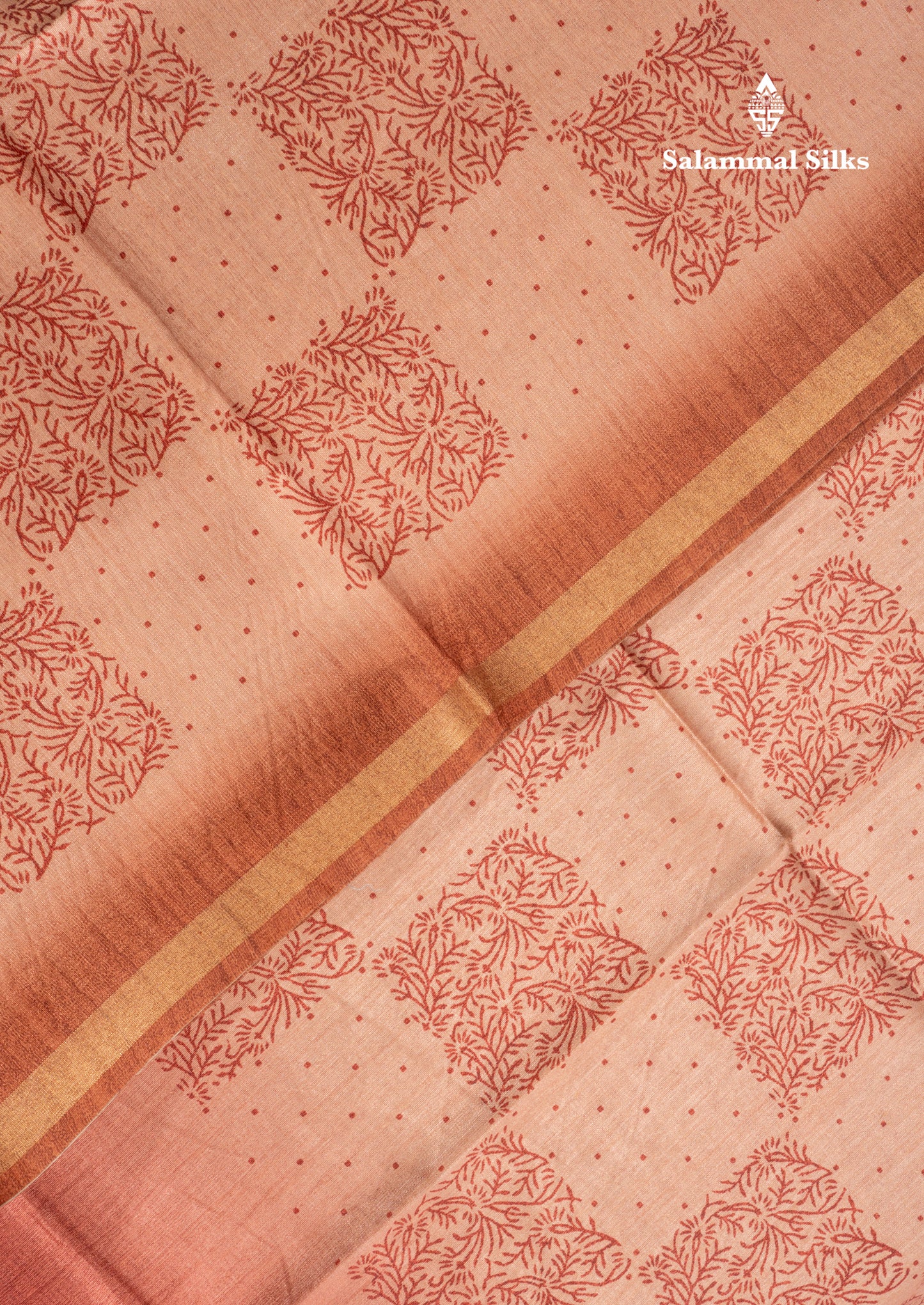 Pista Green Semi Tussar Fancy Saree With Small Ribbon Border