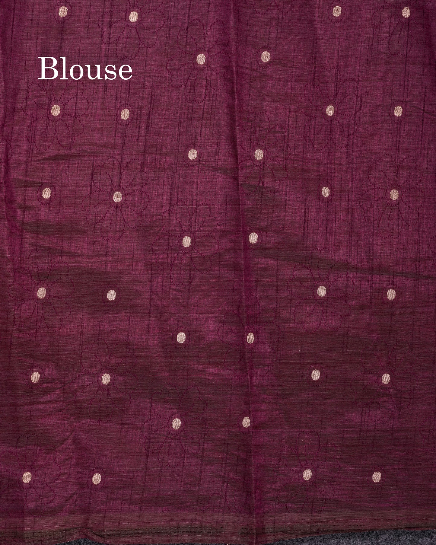 Beautiful Magenta Semi Raw Silk Saree With Contrast Dark Magenta Fancy Border