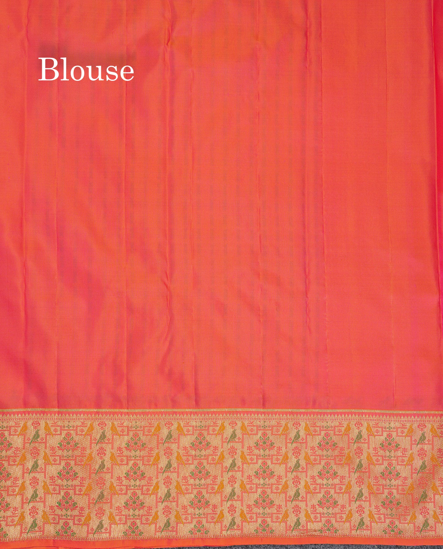 Beautiful Half White Bridal Pure Kanjivaram Silk Saree With Contrast Pinkish Orange Paithani Border