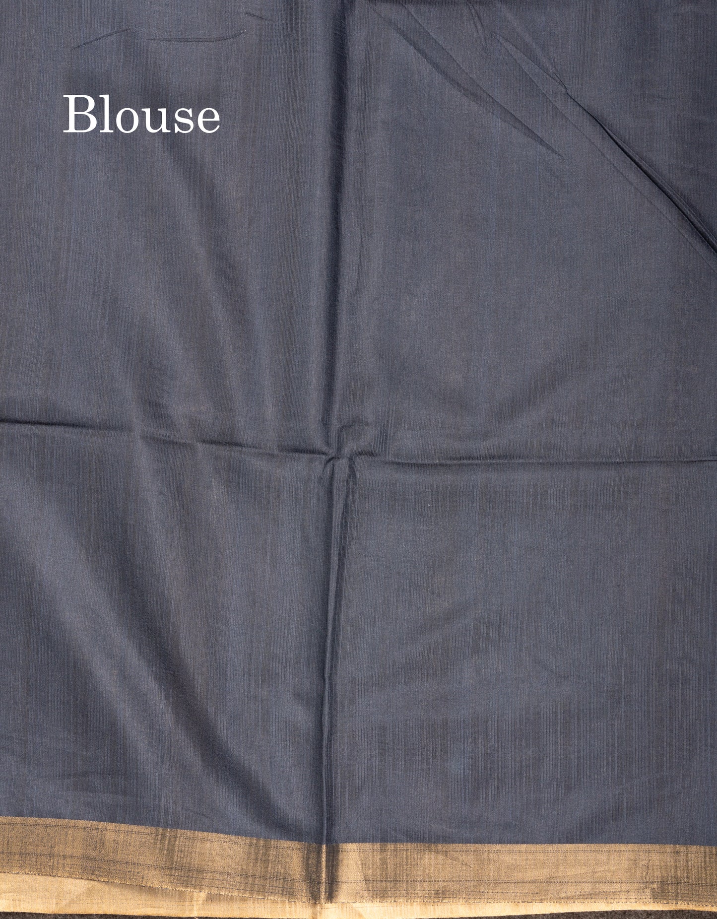 Brown Semi Tussar Fancy Saree With Gold Border