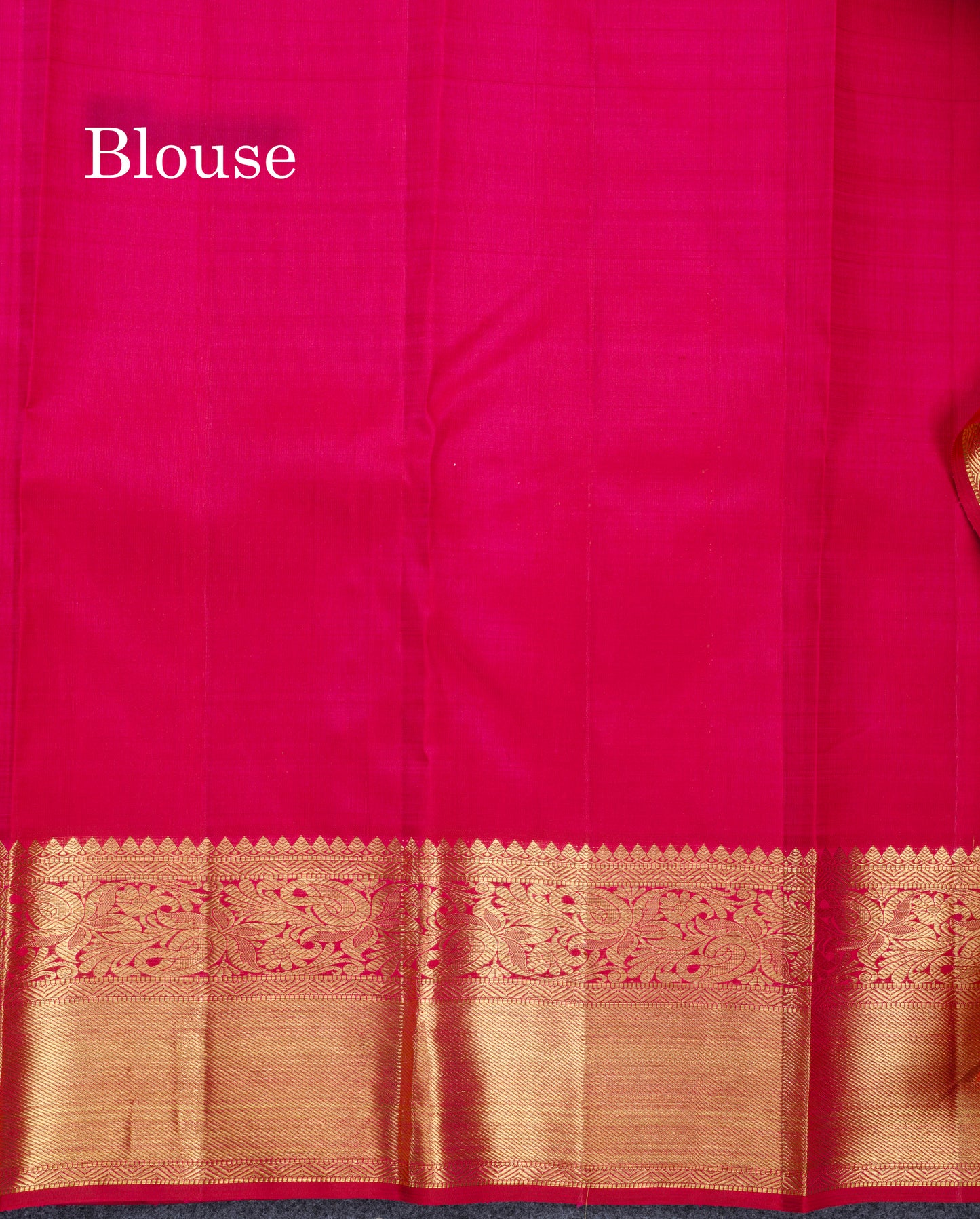 Dual Tone Pinkish Red Beautiful Menakari Work Bridal Pure Kanjivaram Silk Saree With Traditional Border