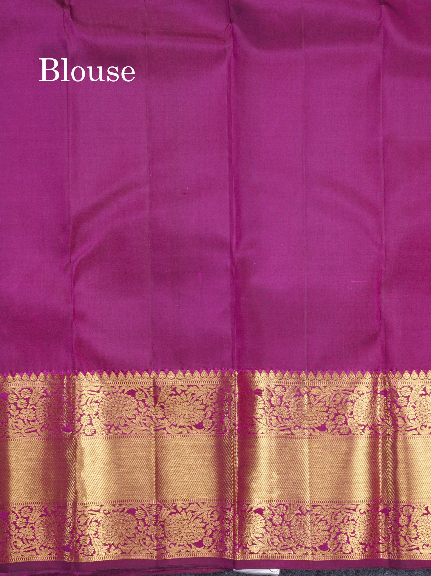 Magenta Beautiful Bridal Pure Kanjivaram Silk Saree With Traditional Evening Morning Border