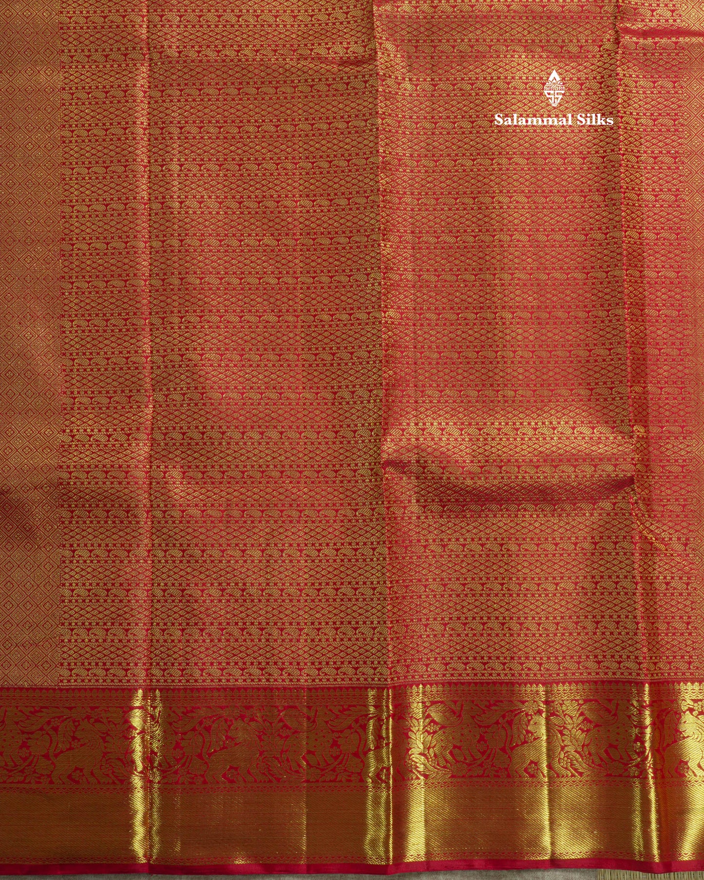 Maroon Traditional Vanasingaram Bridal Pure Kanjiivaram Silk Saree With Beautiful Border