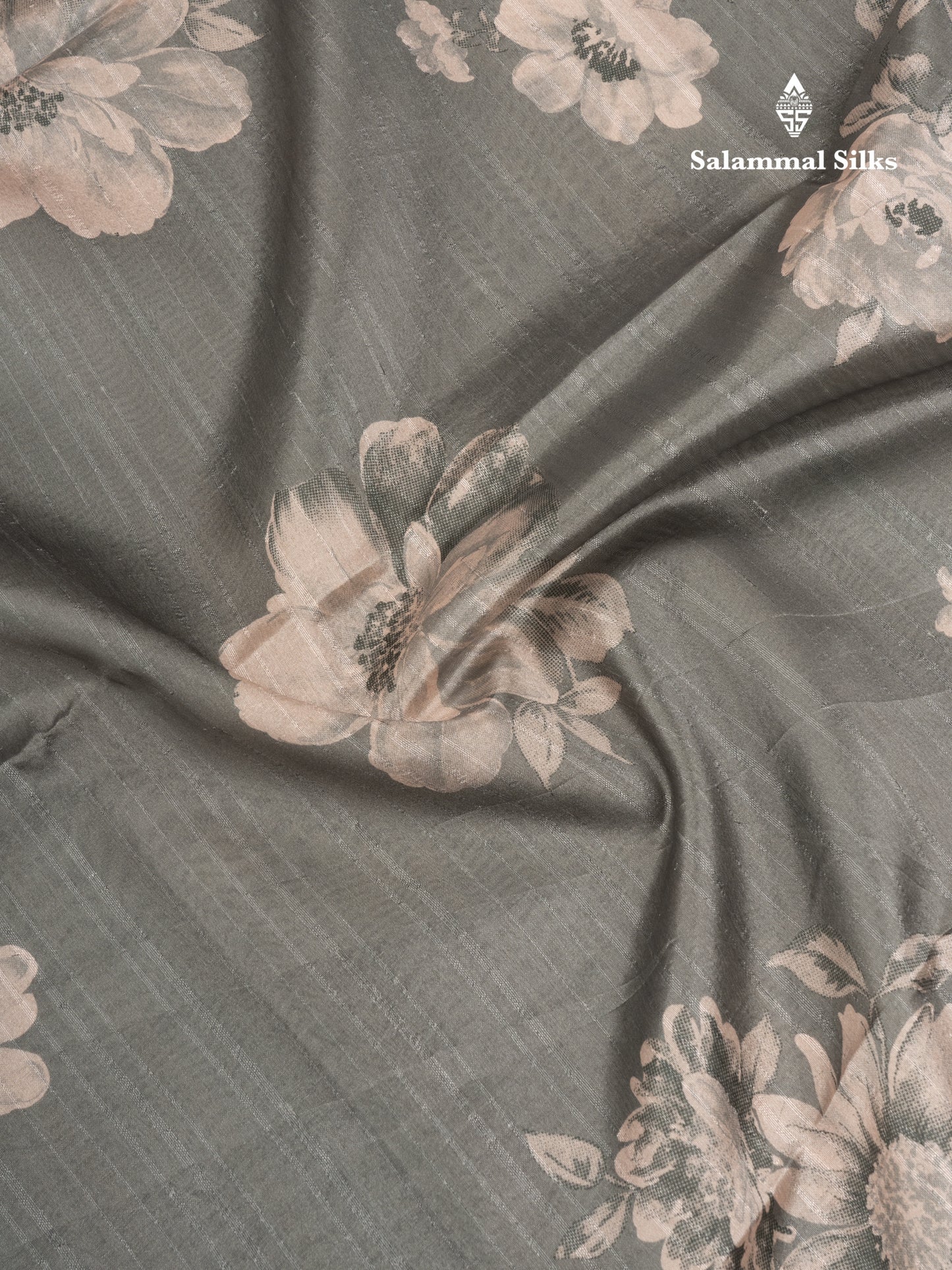 Pastel Blue Colour Semi Tussar Fancy Saree With Small Zari Border