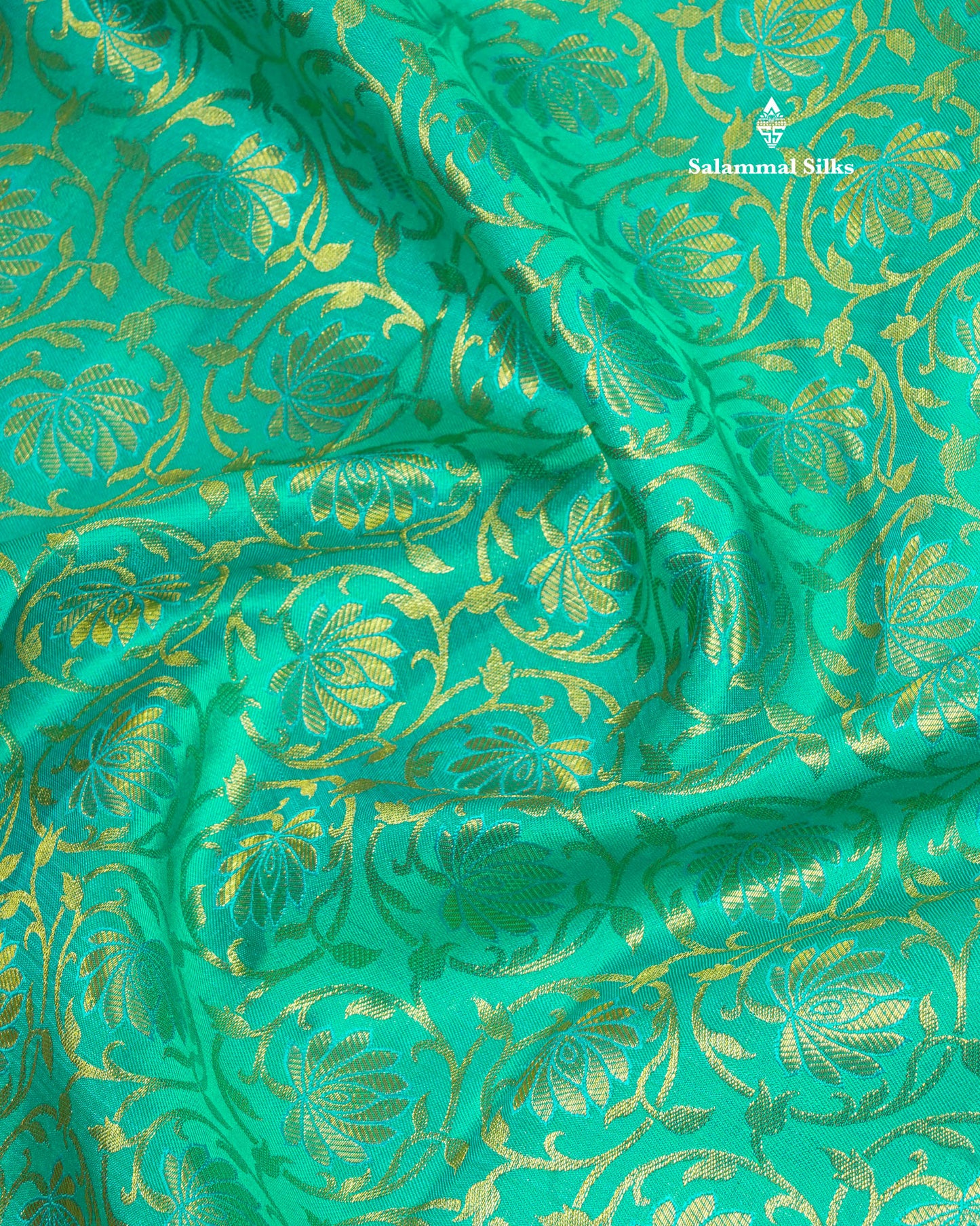 Ramar Blue Bridal Pure Kanjivaram Silk Saree With Royal Blue Long Border