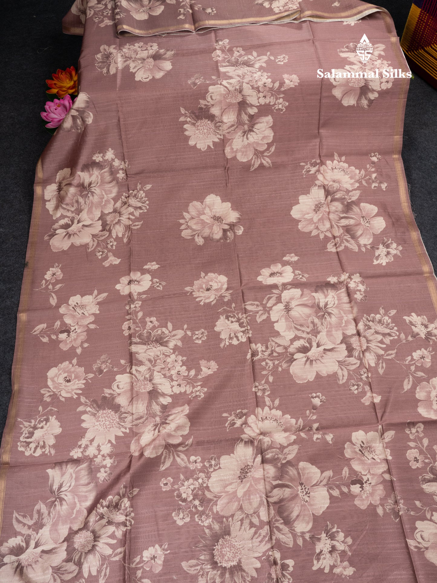 Pastel Blue Colour Semi Tussar Fancy Saree With Small Zari Border