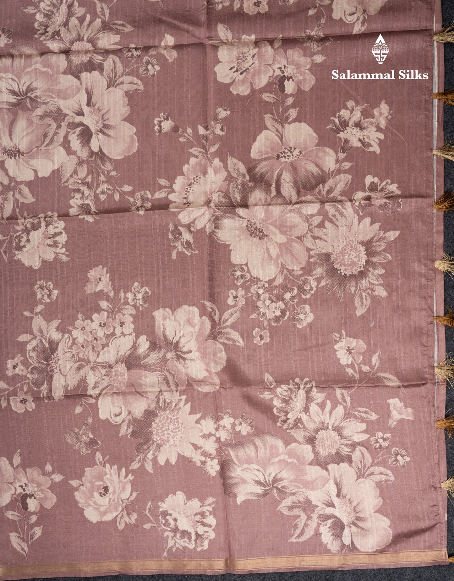 Pastel Blue Colour Semi Tussar Fancy Saree With Small Zari Border
