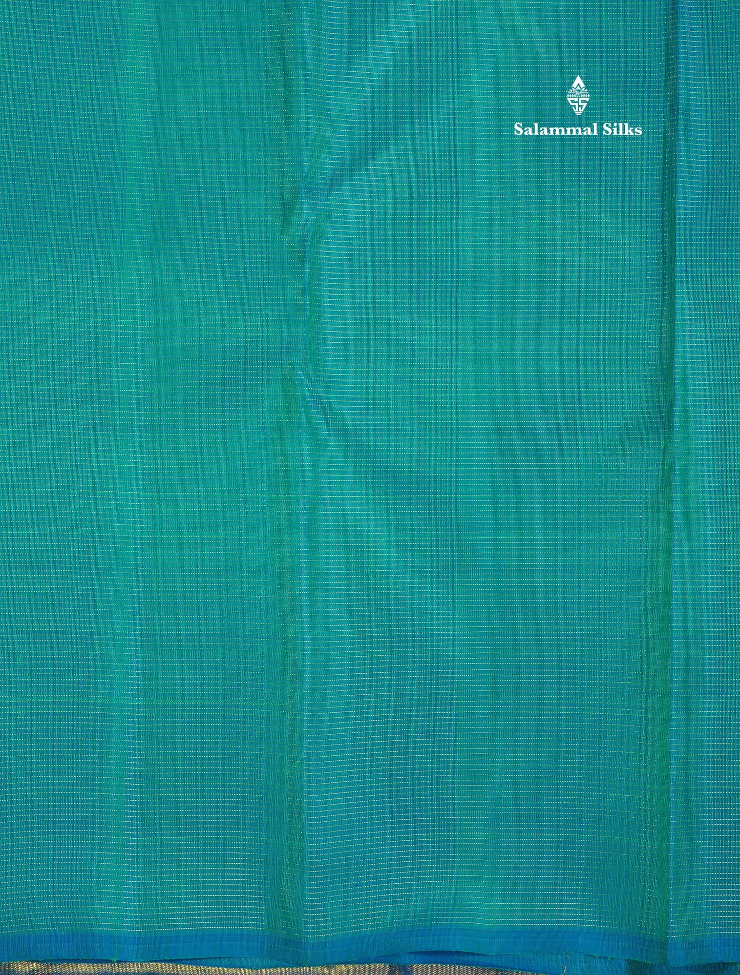 Peacock Blue Traditional Vairaoosi Checks Pure 8 Kol Kanjivaram Silk Saree With Rising Temple Border