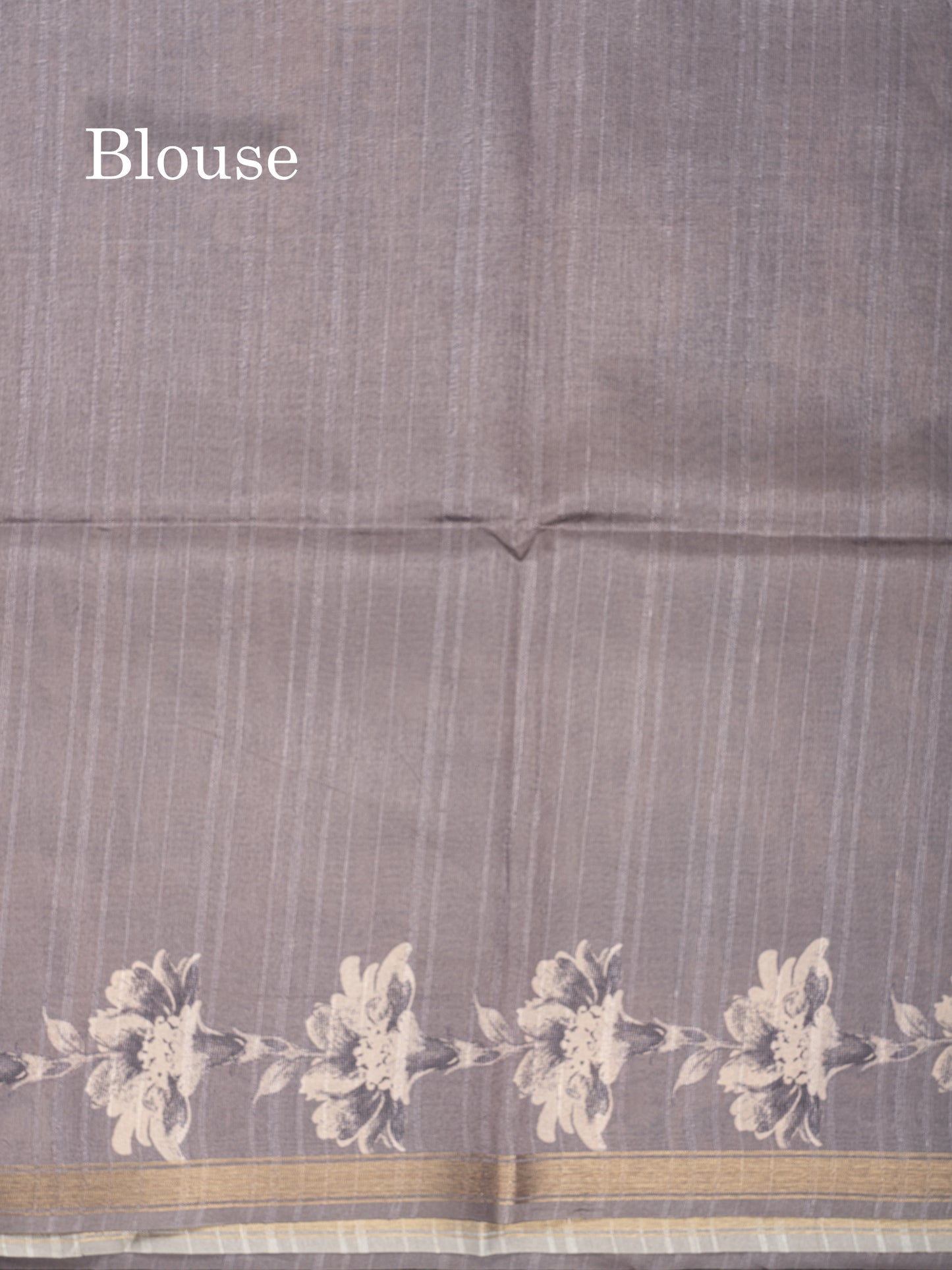 Pastel Blue Colour Semi Tussar Fancy Saree With Small Zari Border