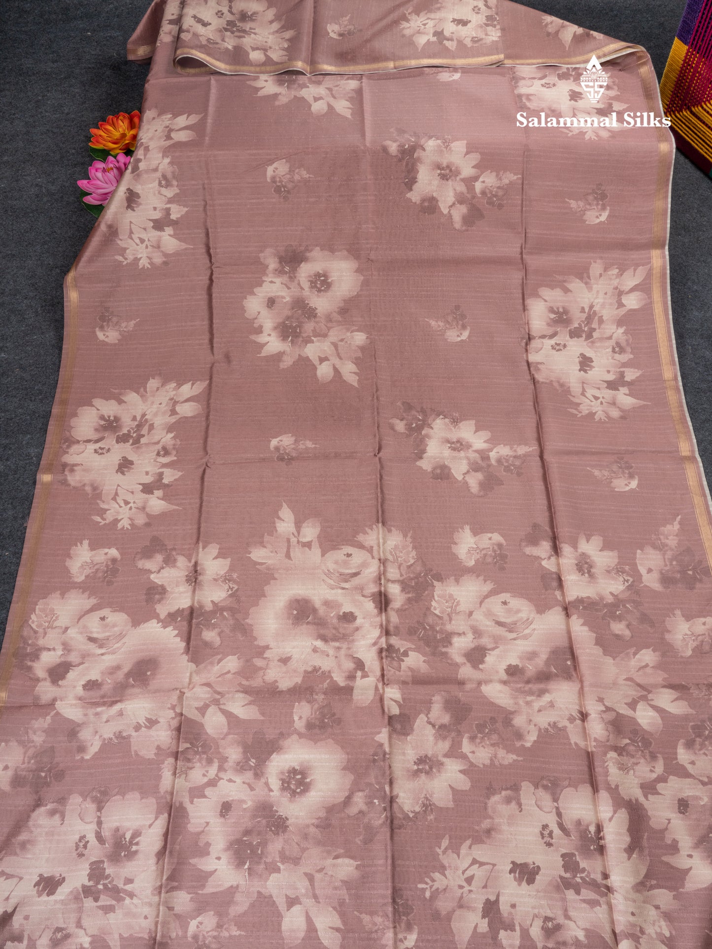 Pastel Blue Colour Semi Tussar Fancy Saree With Small Zari Border