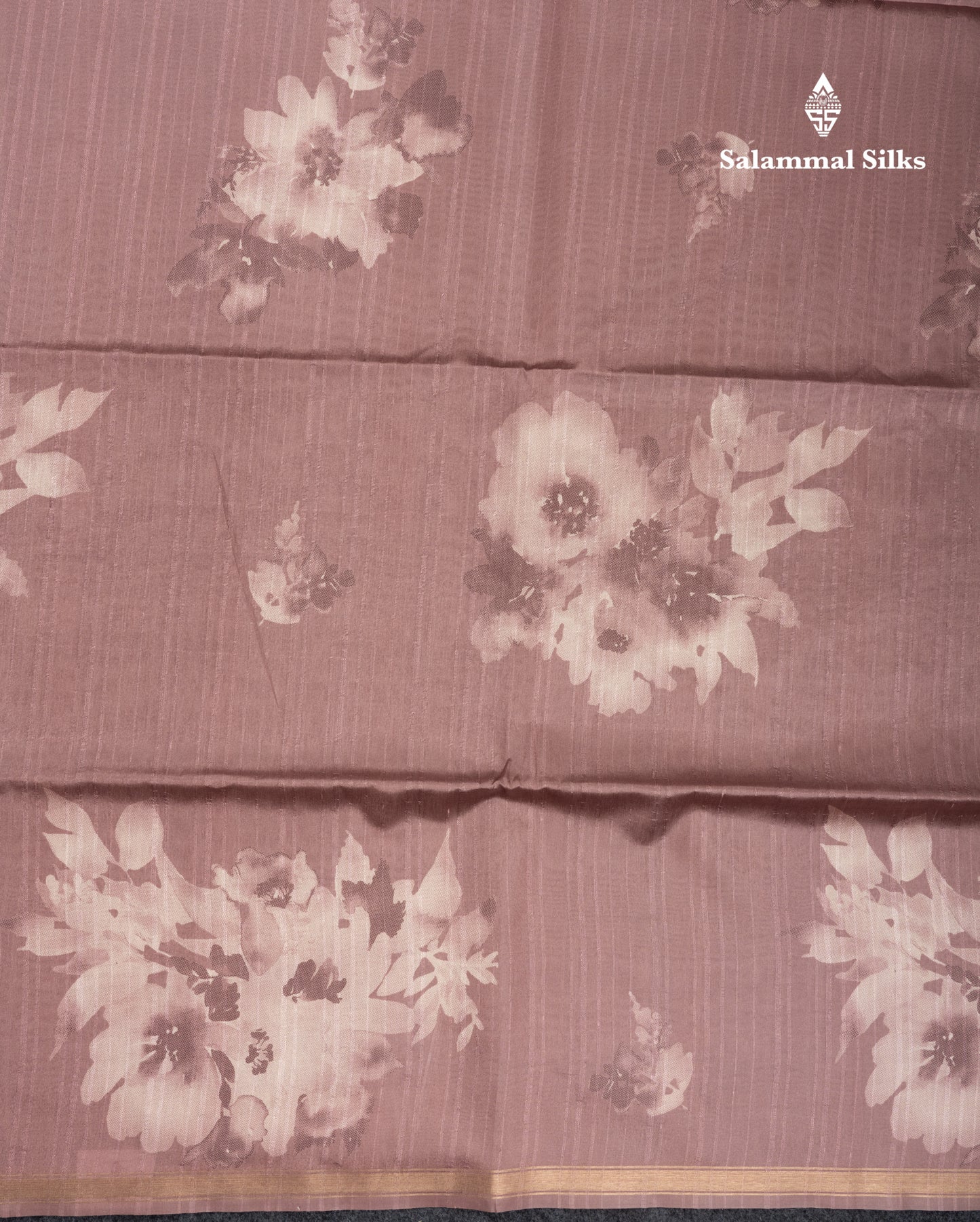 Pastel Blue Colour Semi Tussar Fancy Saree With Small Zari Border