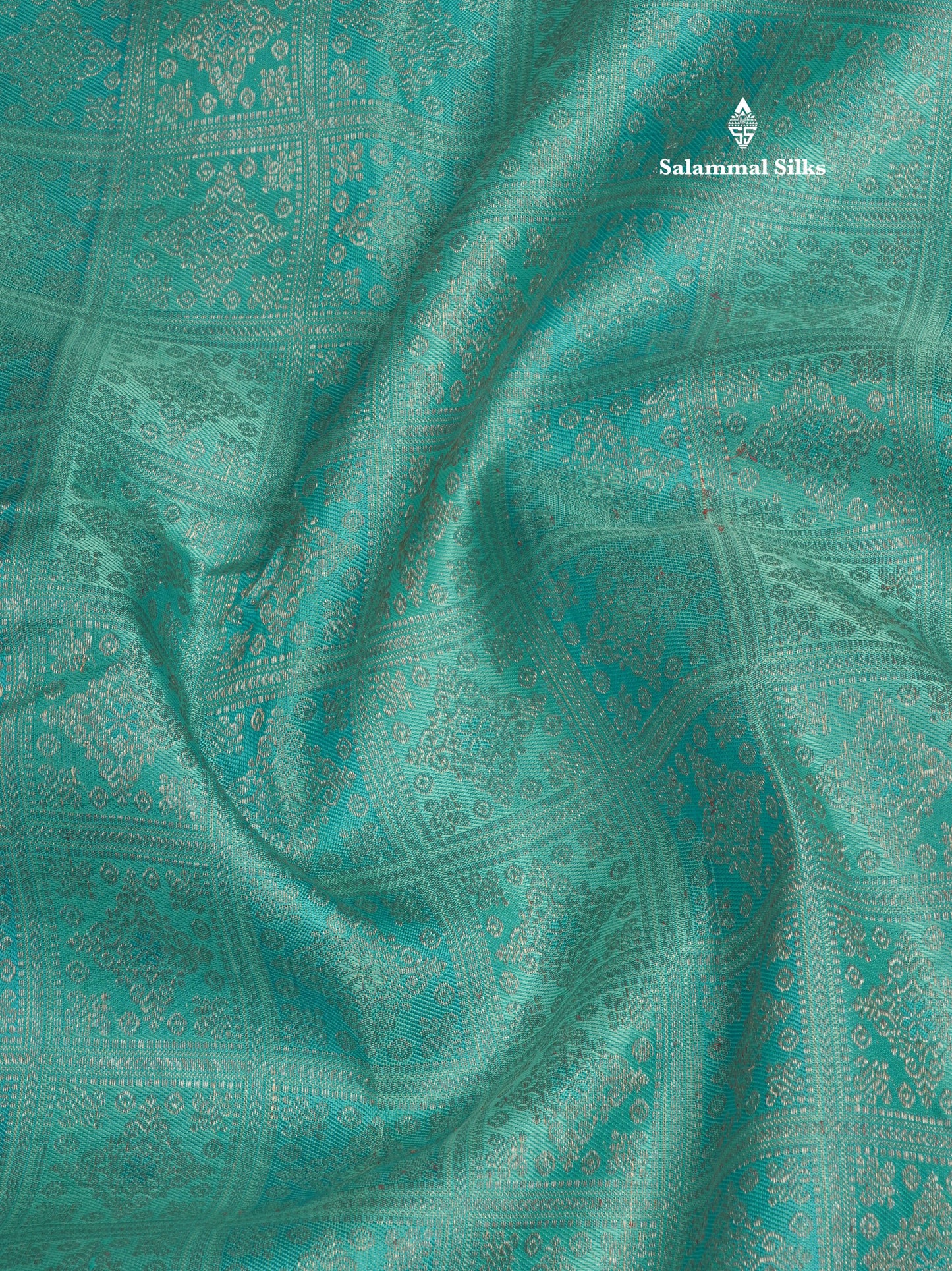 Light Anandha Blue Beautiful Bridal Pure Kanjivaram Silk Saree With Self Border