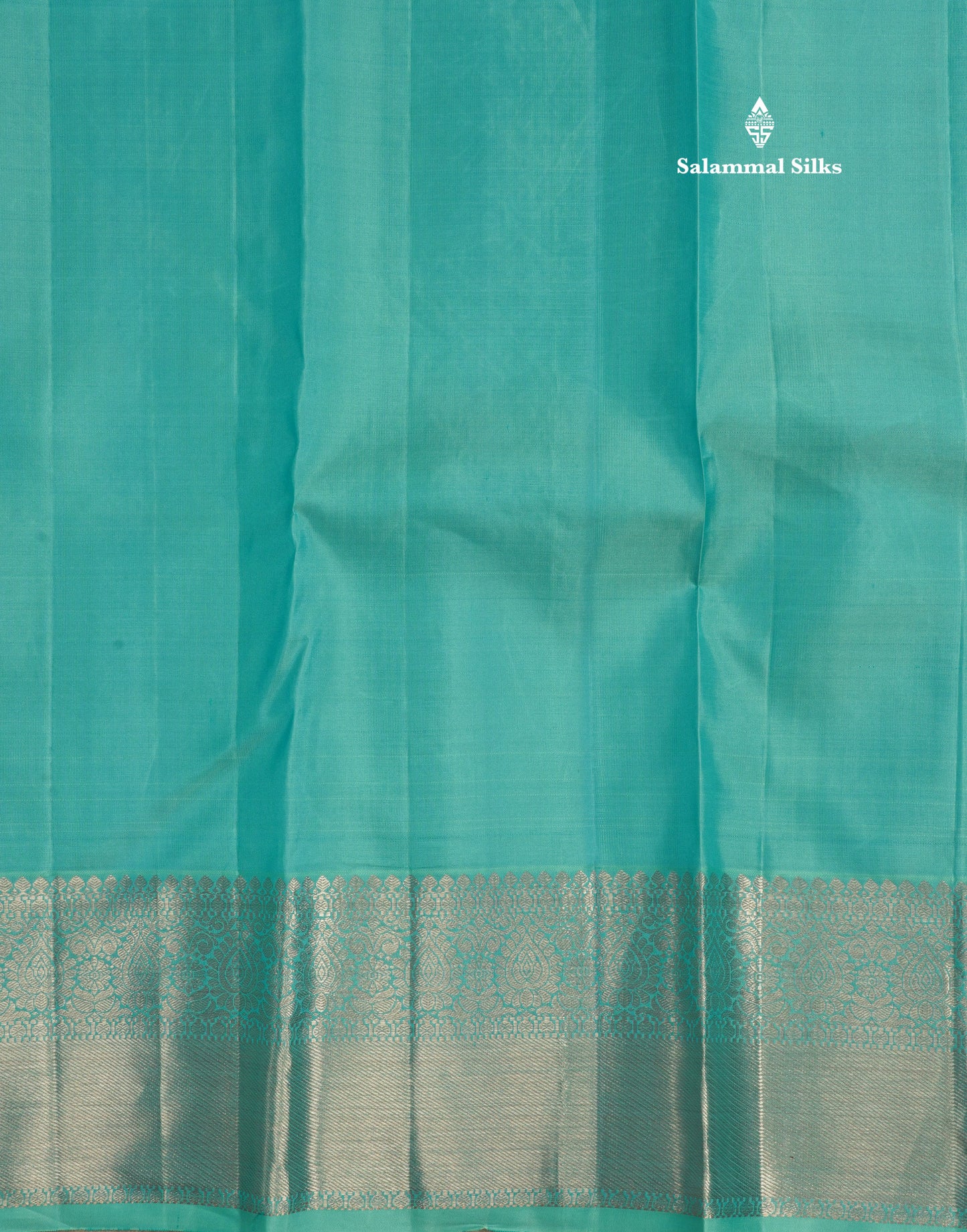 Light Anandha Blue Beautiful Bridal Pure Kanjivaram Silk Saree With Self Border
