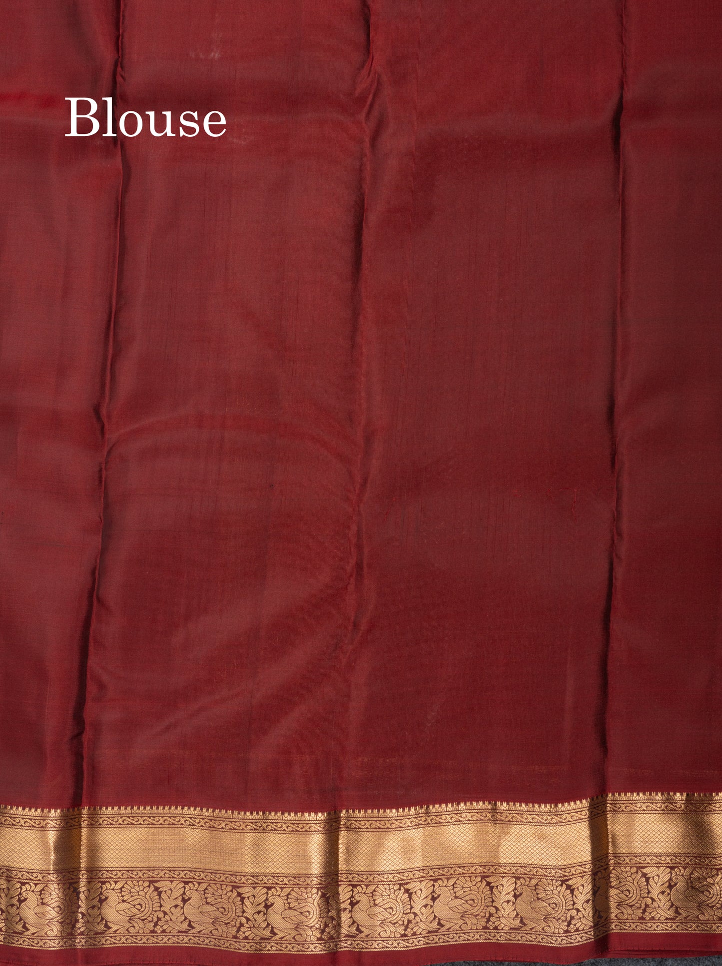 Dual Tone Dark Maroon Pure Silk Mix Saree With Contrast Chilly Red Border