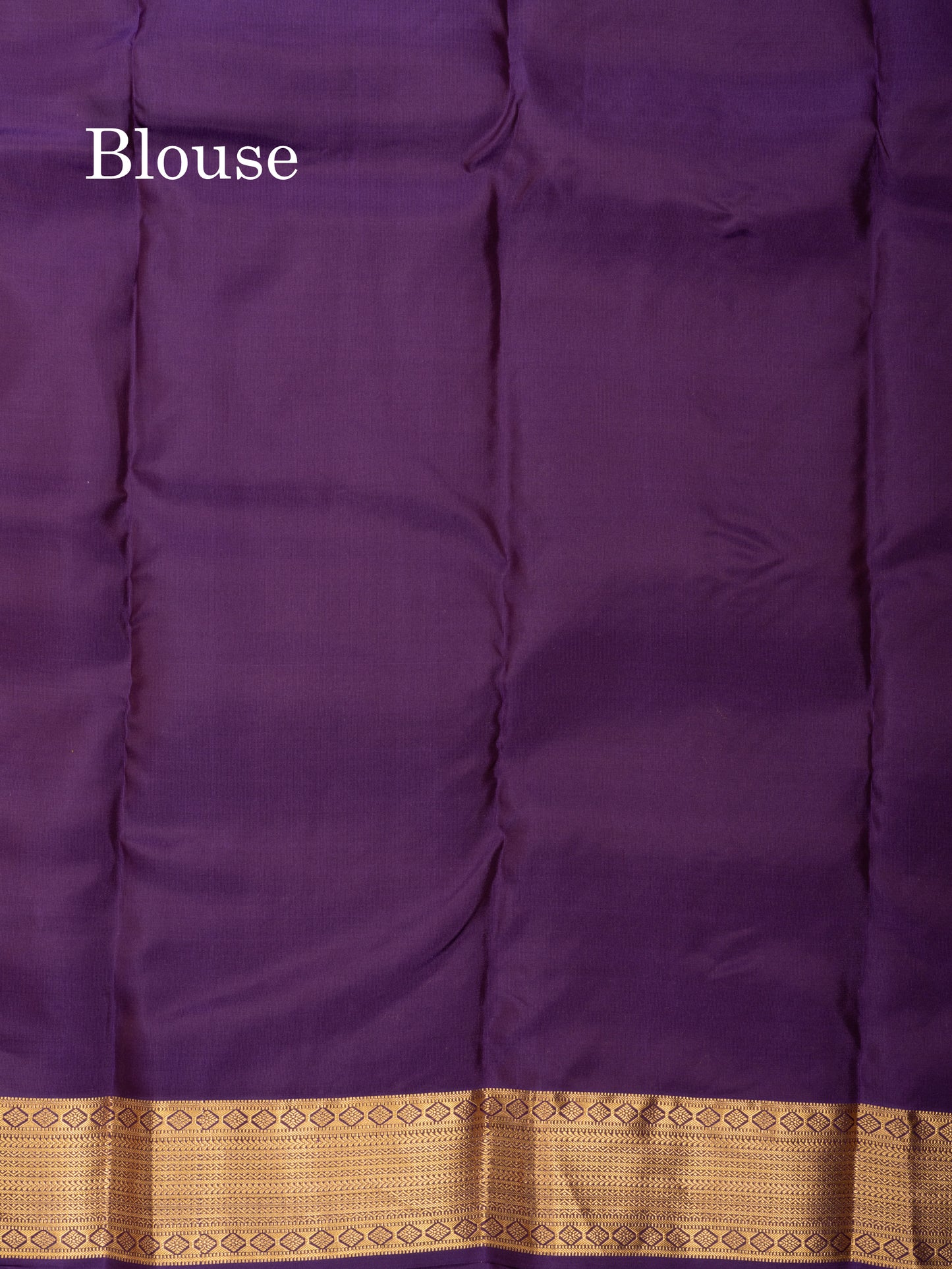 Violet Pure Silk Mix Saree With Contrast Purple Blouse