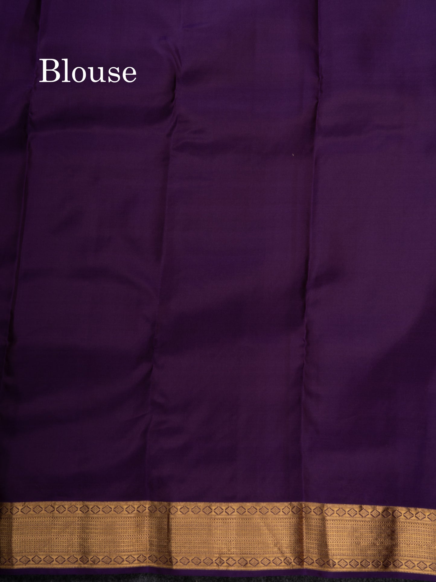 Violet Pure Silk Mix Saree With Contrast Purple Blouse