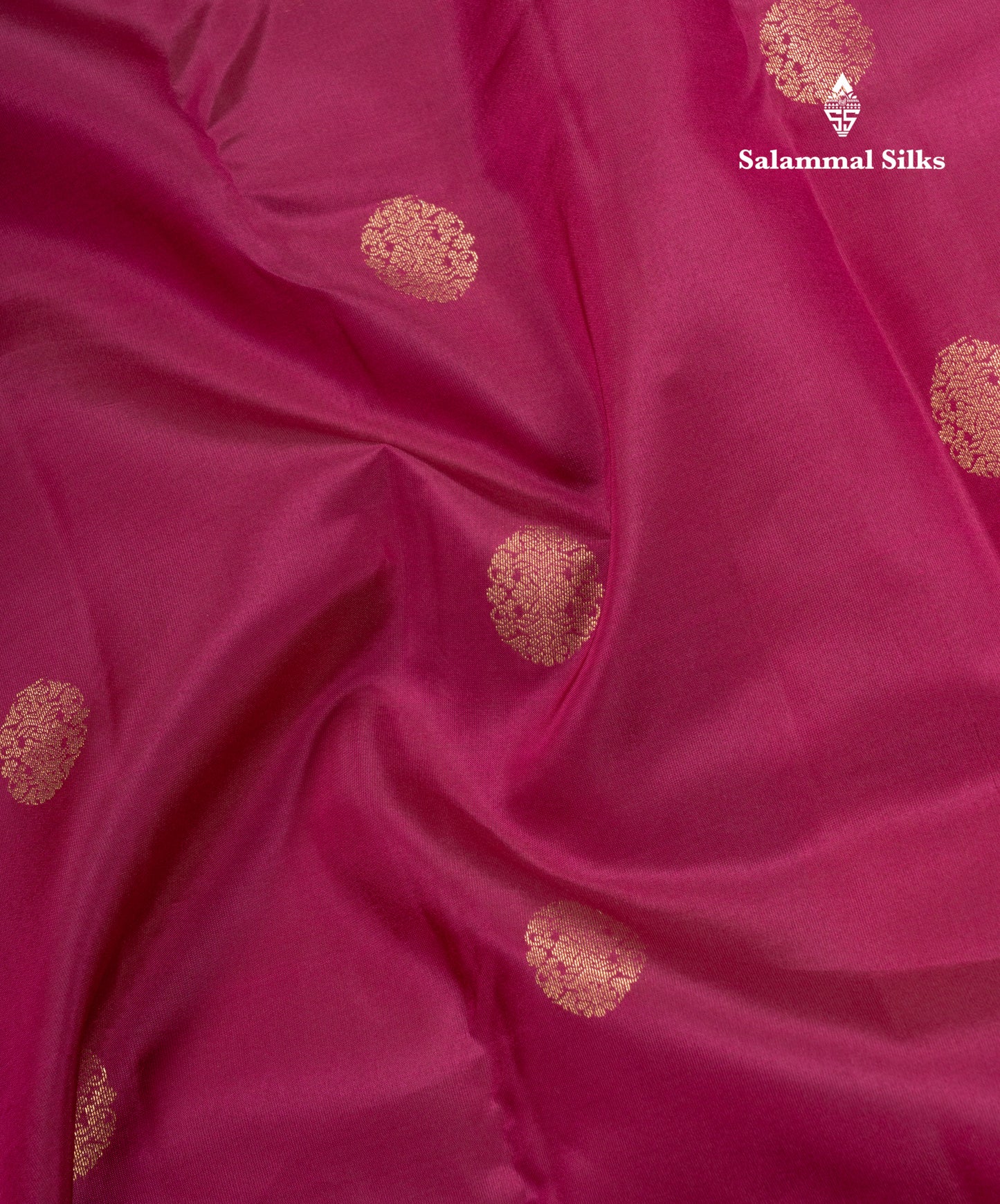 Peacock Green Pure Silk Mix Saree With Contrast Magenta Border