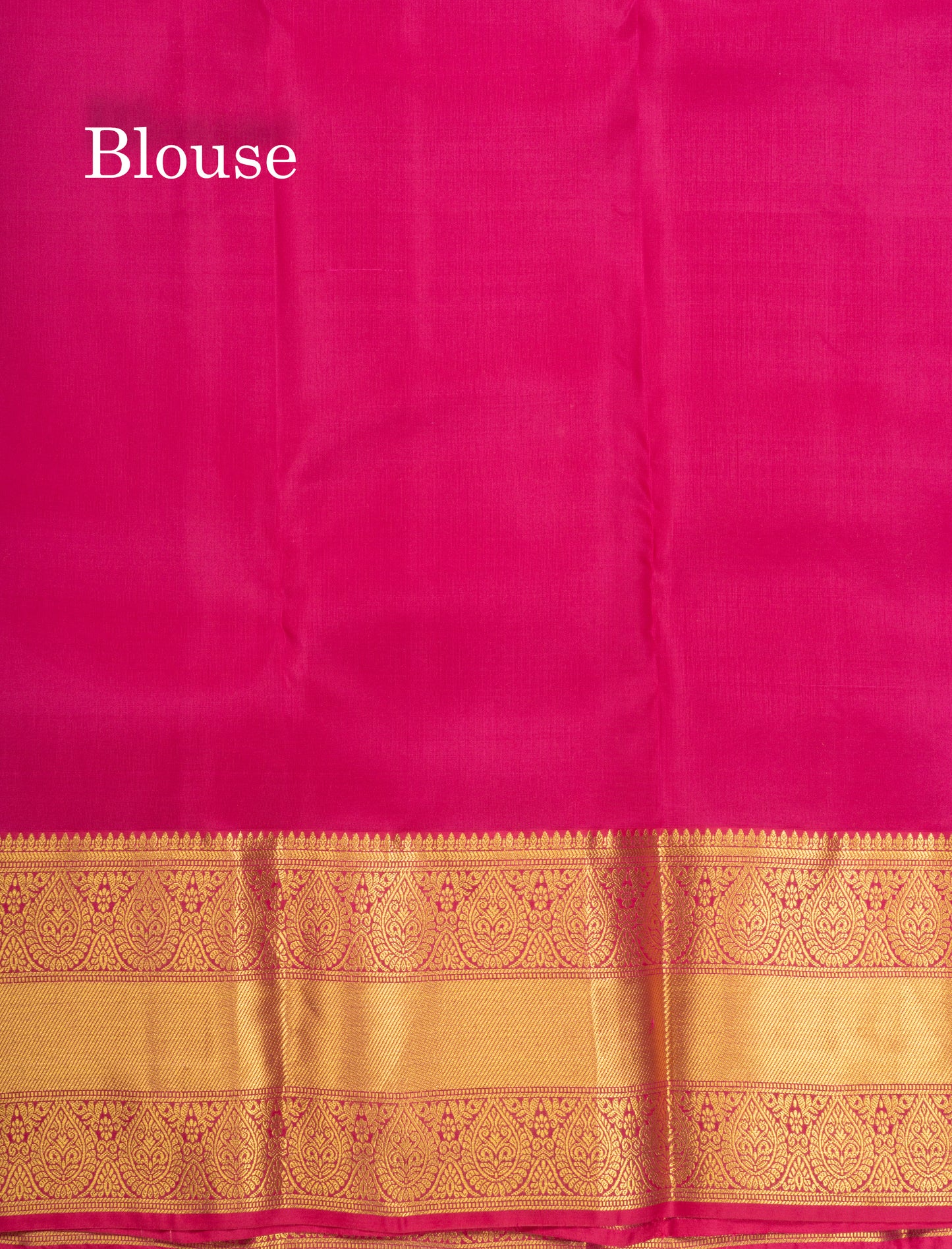 Peacock Green Pure Silk Mix Saree With Contrast Magenta Border