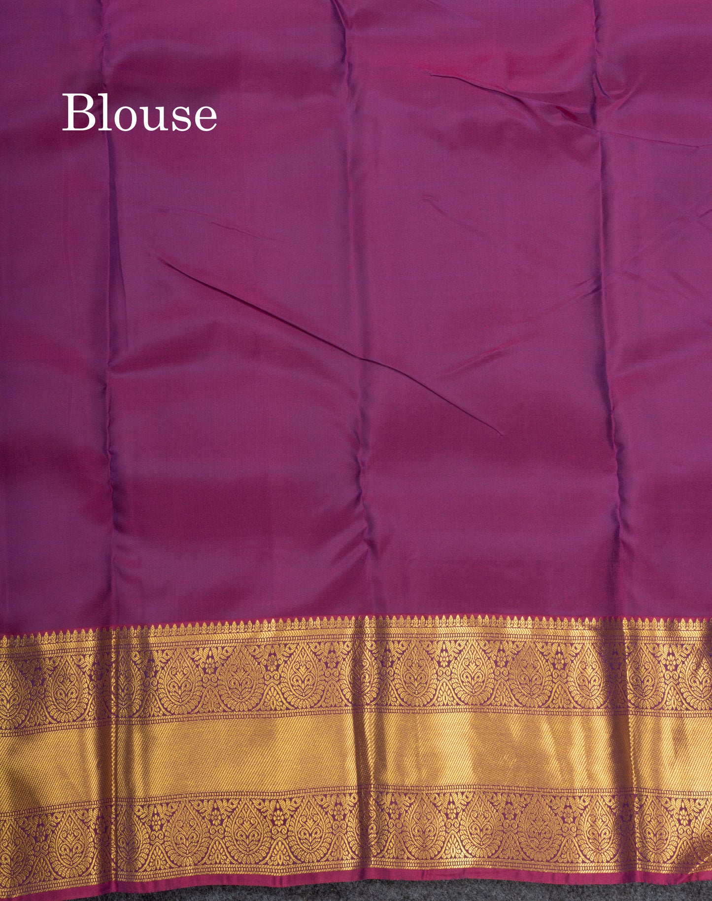 Peacock Green Pure Silk Mix Saree With Contrast Magenta Border