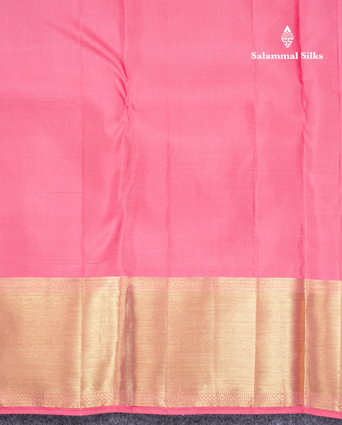Light Pink Grand Pallakku Bridal Pure Kanjivaram Silk Saree With Self Border