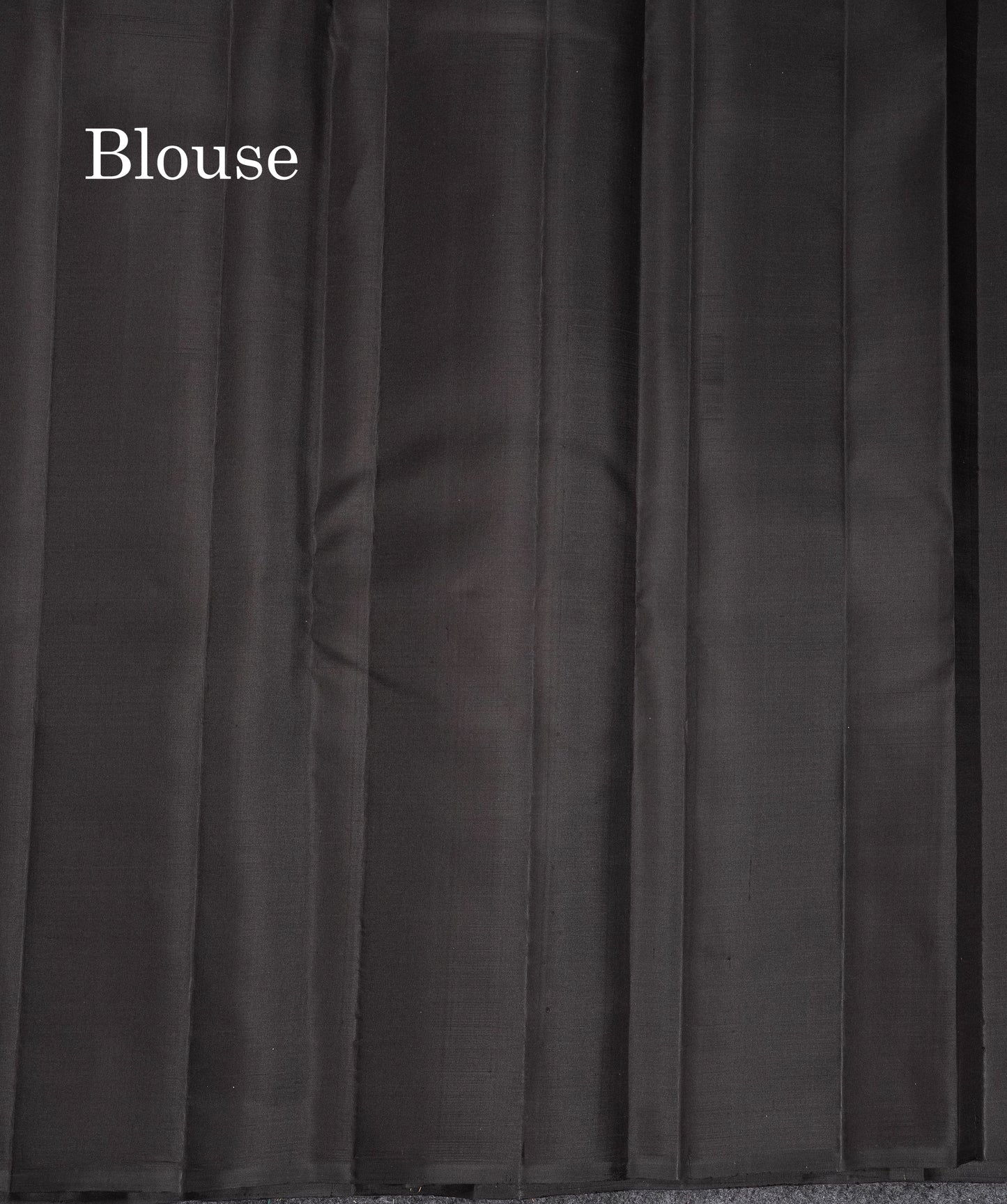 Beautiful Black Plain Pure Kanjivaram Silk Saree With Silver & Gold Traditional Temple Border