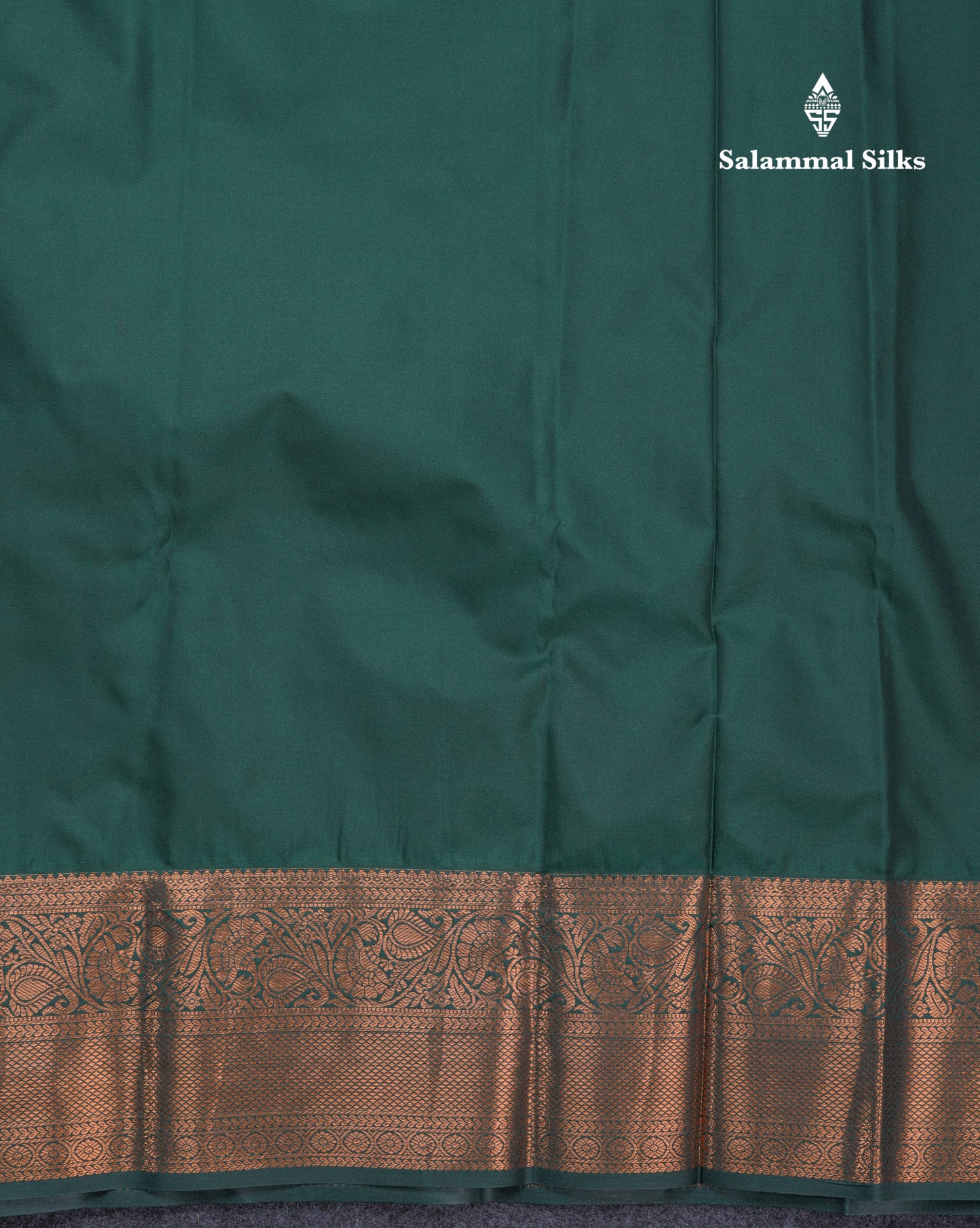 Magenta Beautiful Grand Bridal Semi Silk Saree With Contrast Bottle Green Border