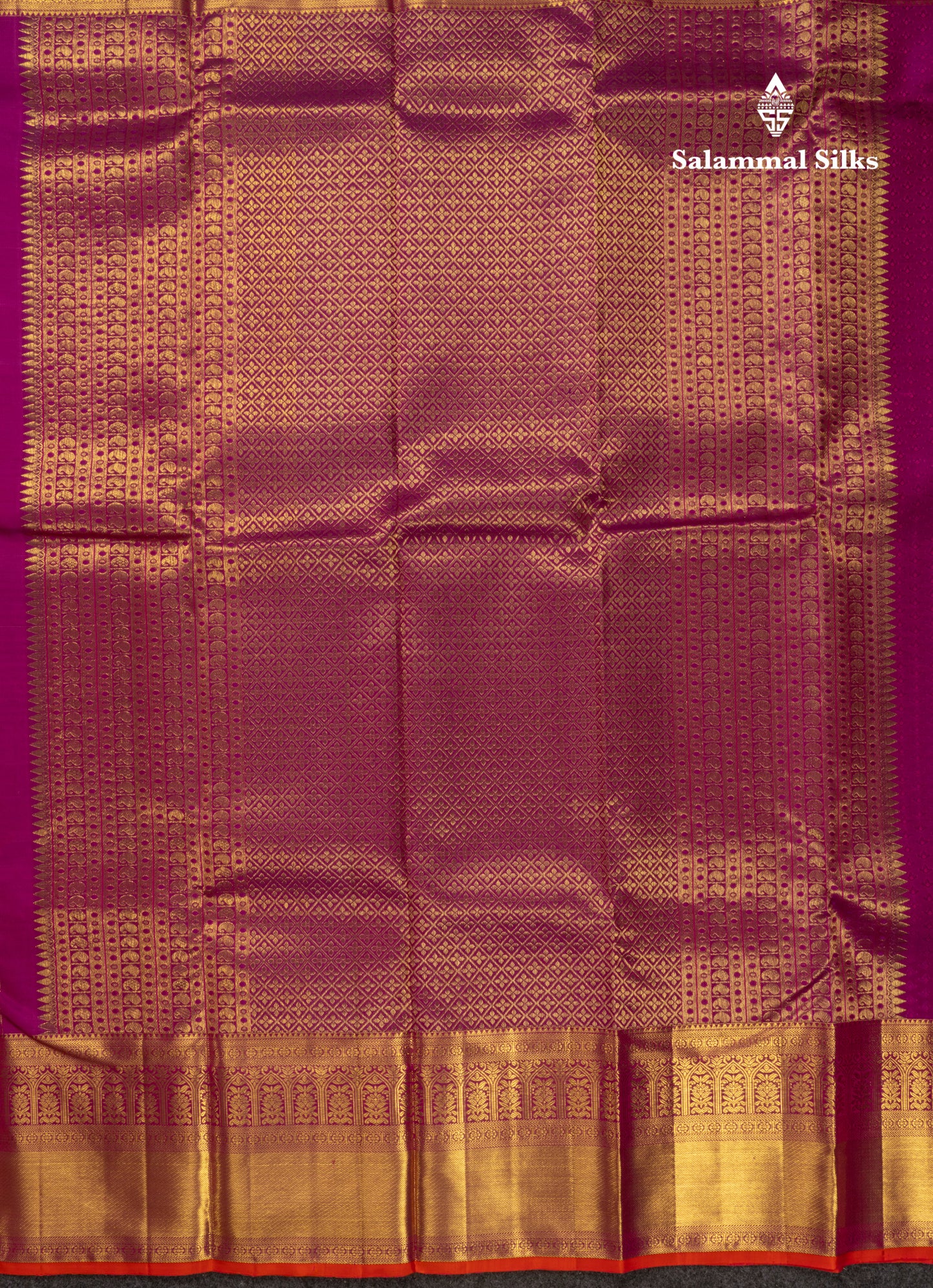 Beautiful Light Pink Bridal Pure Kanjivaram Silk Saree With Contrast Magenta Pink Blouse