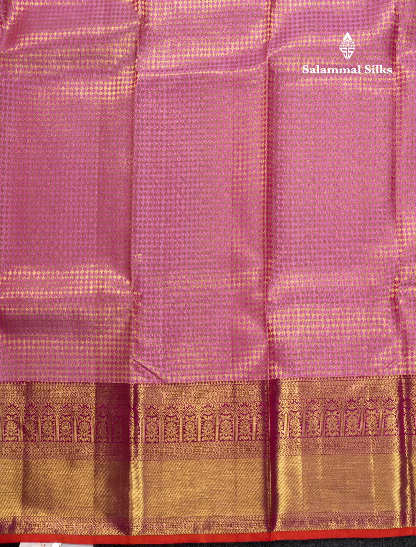 Beautiful Light Pink Bridal Pure Kanjivaram Silk Saree With Contrast Magenta Pink Blouse