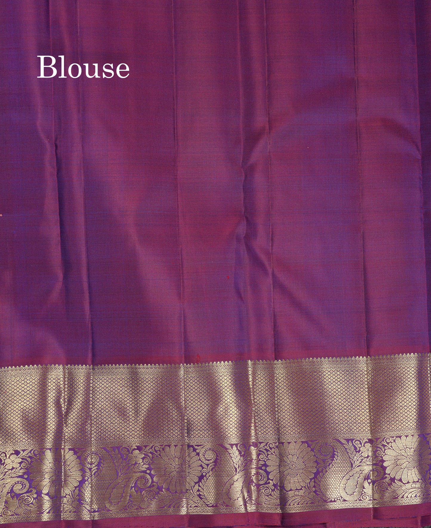 Beautiful Navy Blue Iruthalai Patchi Butta Pure Kanjivaram Silk Saree With Contrast Magenta Traditional Border