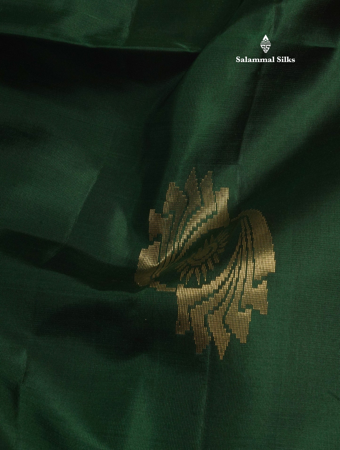 Bottle Green Pure Kanjivaram Soft Silk Saree With Contrast Pink Small Traditional Border