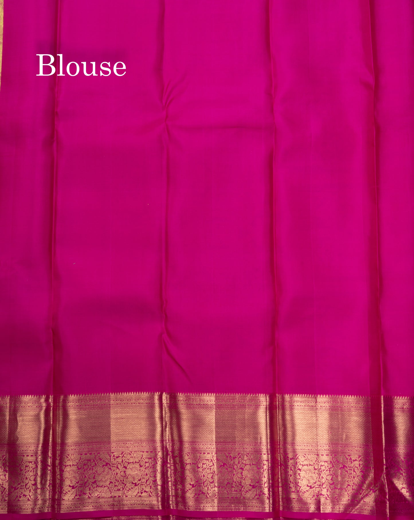 Beautiful Golden Yellow Bridal Pure Kanjivaram Silk Saree With Contrast Magenta Pink Border