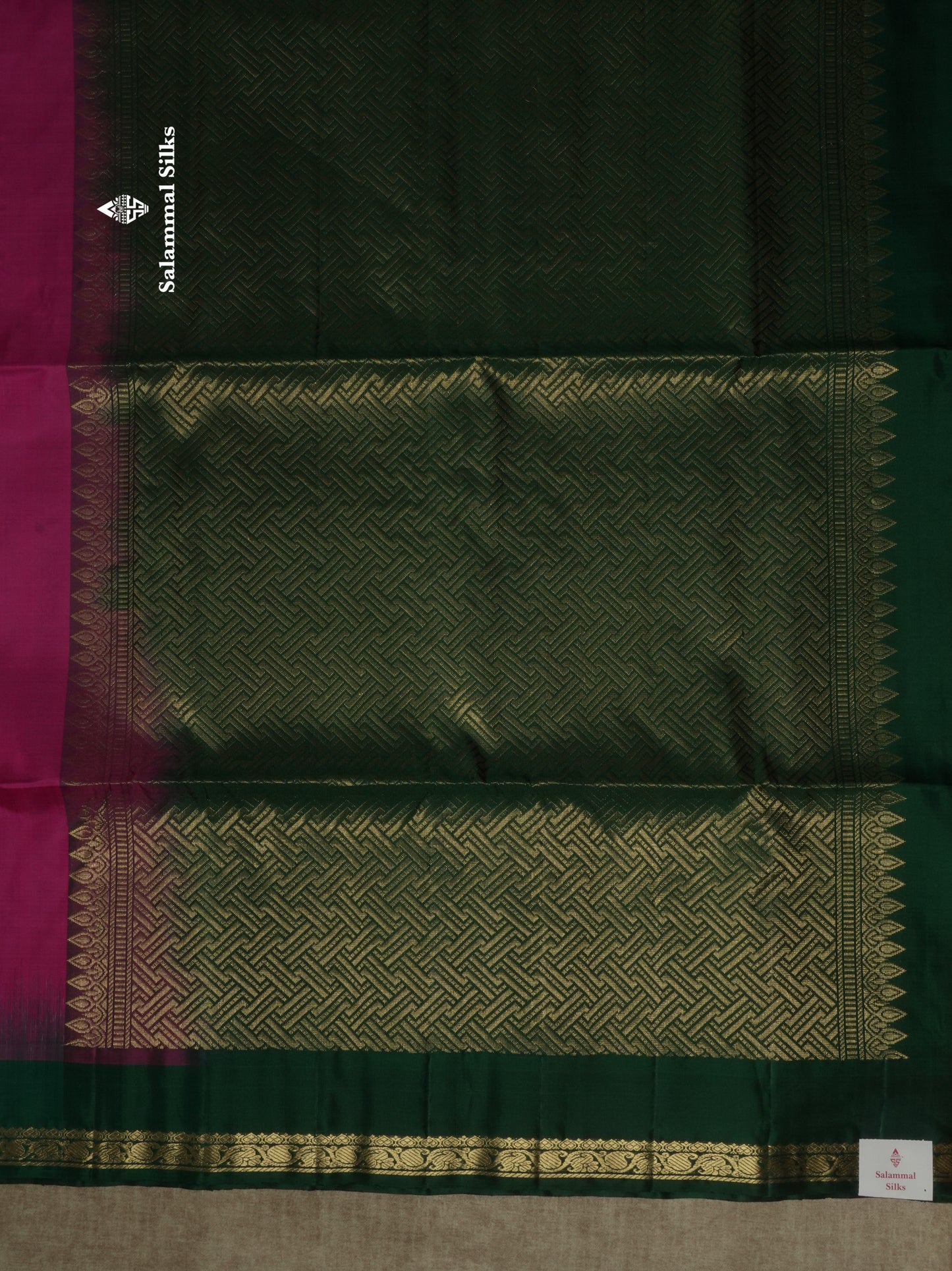 Half White Pure Kanjivaram Soft Silk Saree With Contrast Sky Blue Small Traditional Border