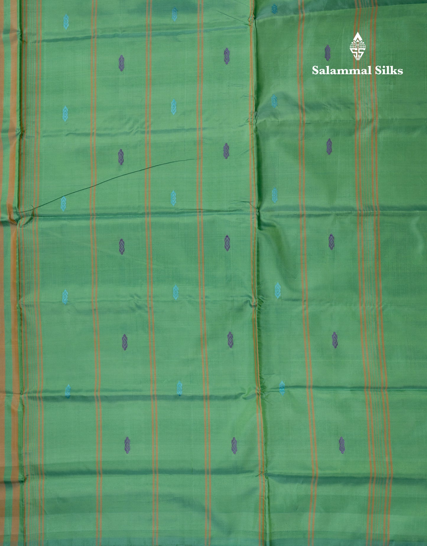 MultiColour Banana Pinth Saree (Vaazhainaar Pattu) With Contrast Dual Tone Light Lavender Blouse